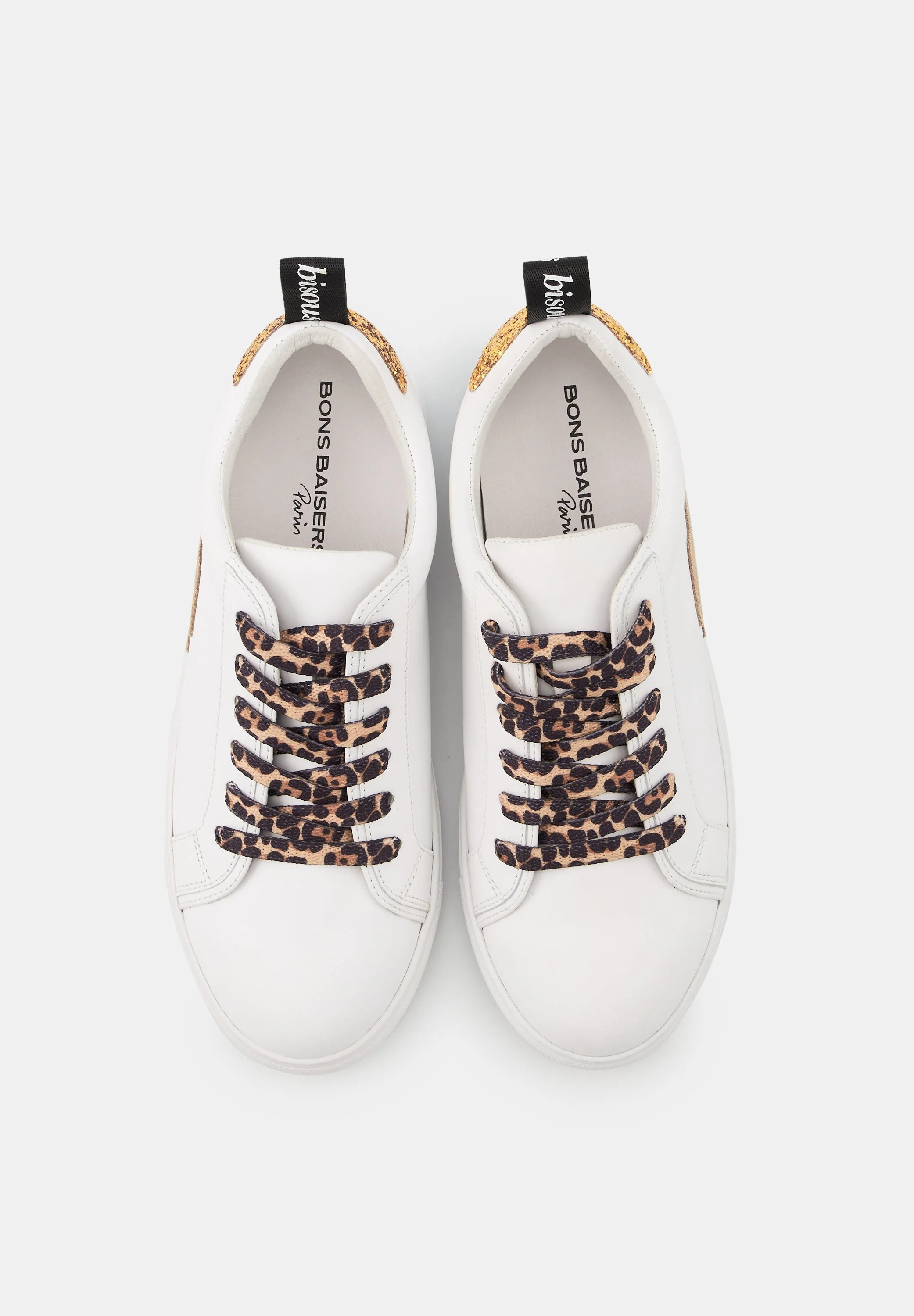 Baskets en cuir-Betty-Bronze Glitter Leopard Lace - Image 8