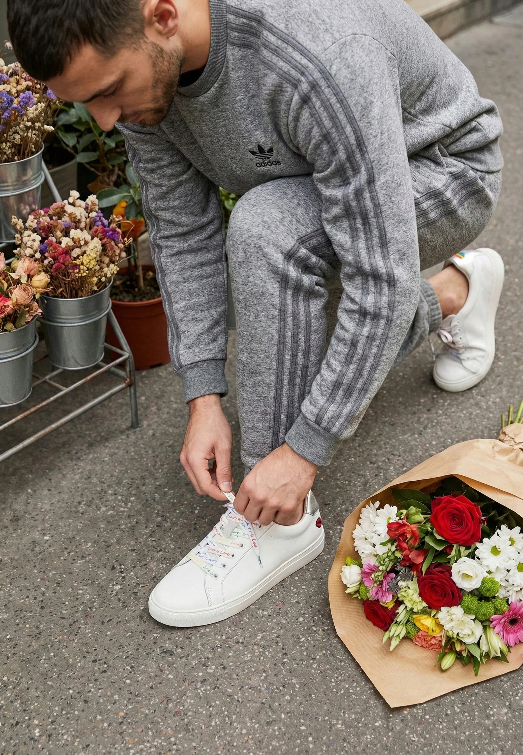 Baskets en cuir-Simone Homme-Love is Love - Image 4