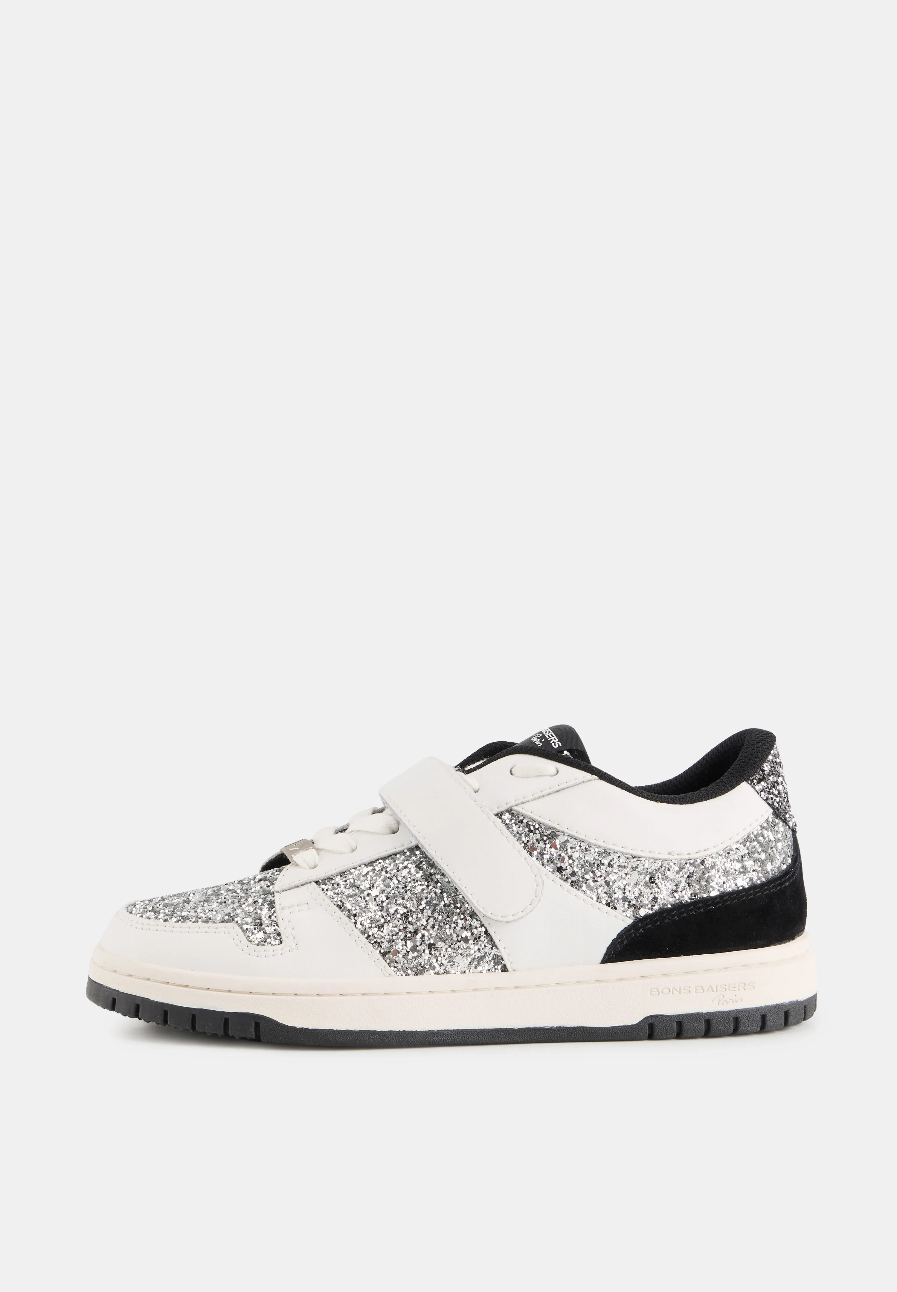 Baskets en cuir-Serena-Blanc Silver Strap - Image 7