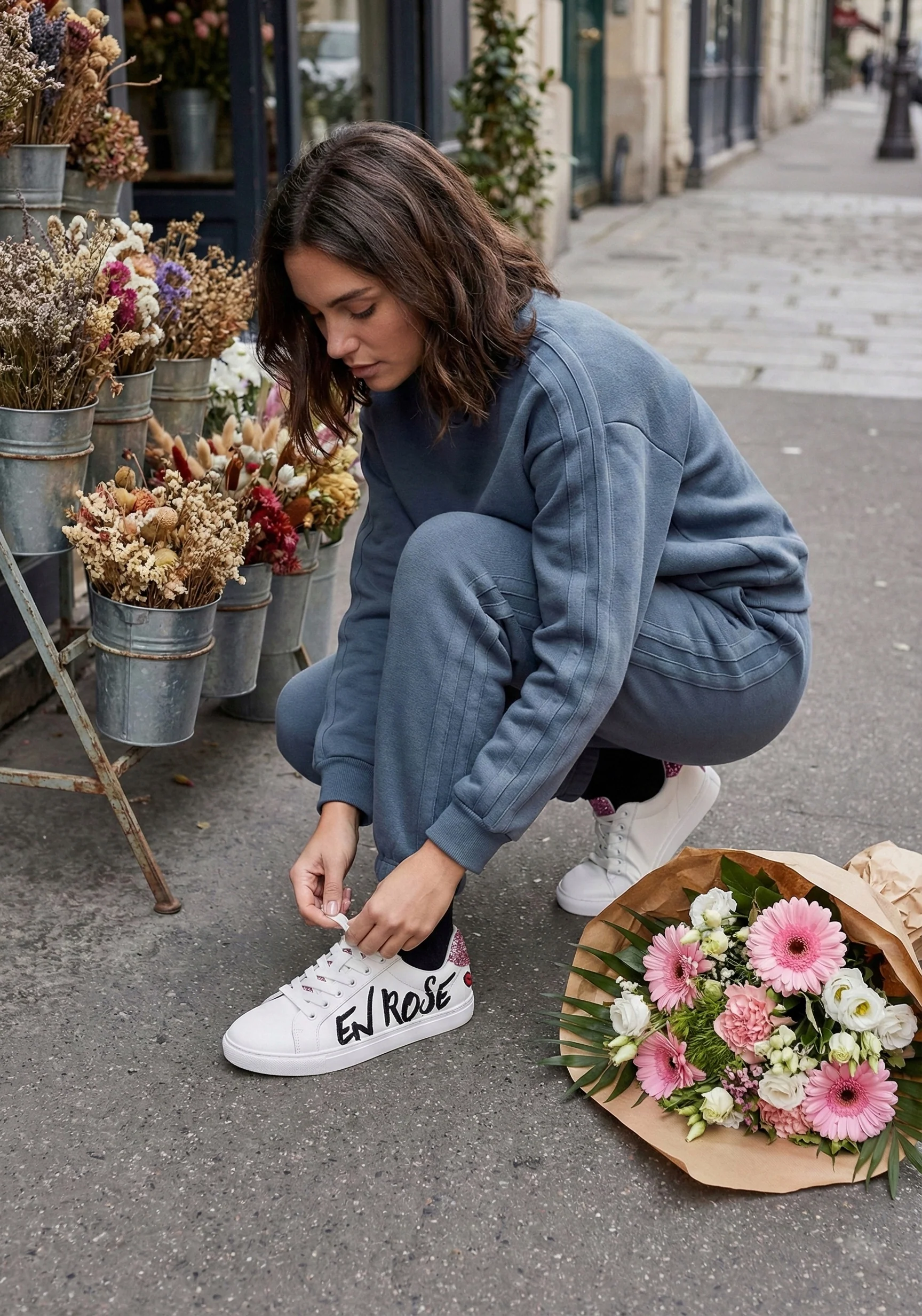 Baskets en cuir-Simone-La vie en Rose - Image 4