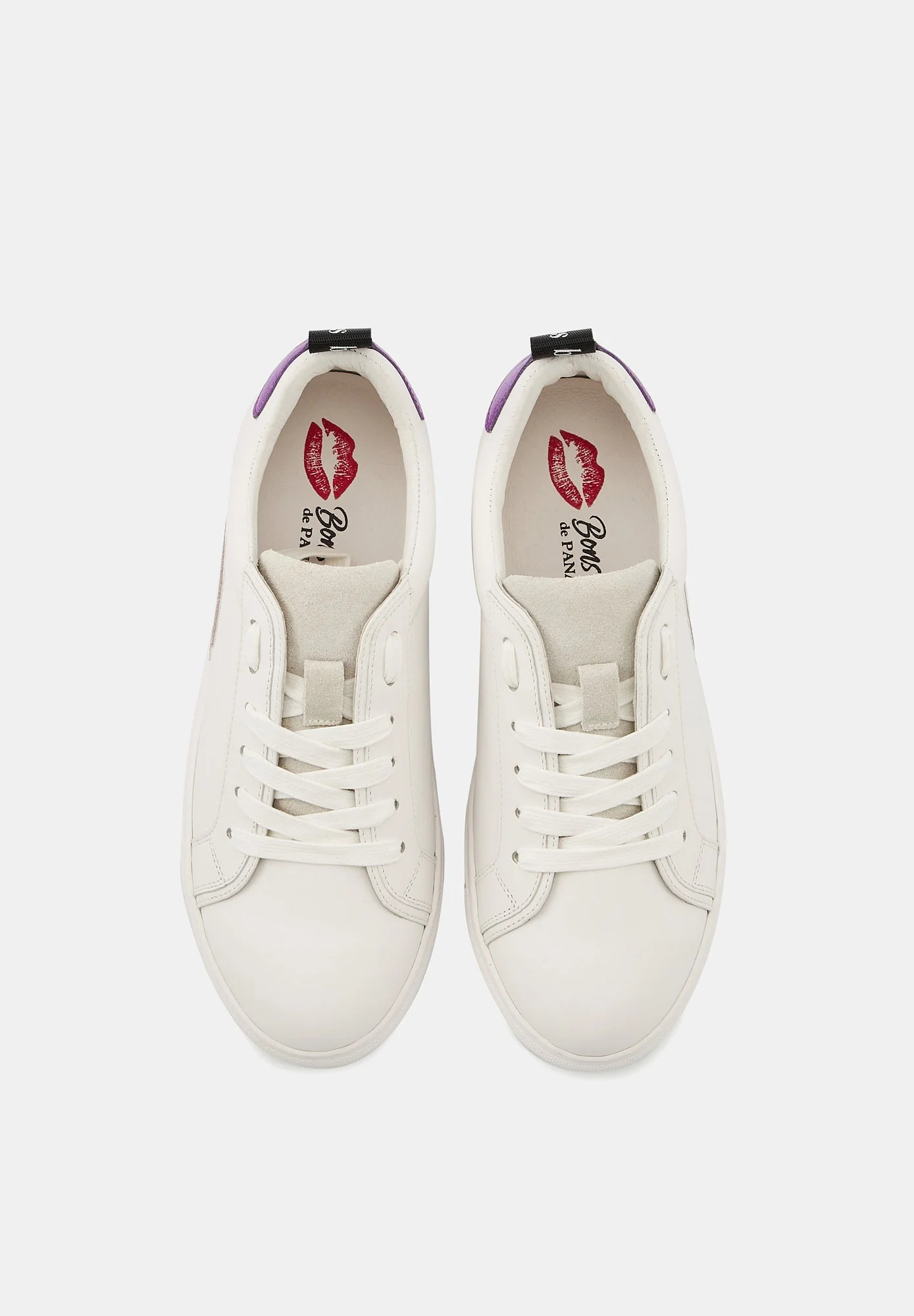 Baskets en cuir-Betty-Purple Glitter Lezard - Image 6