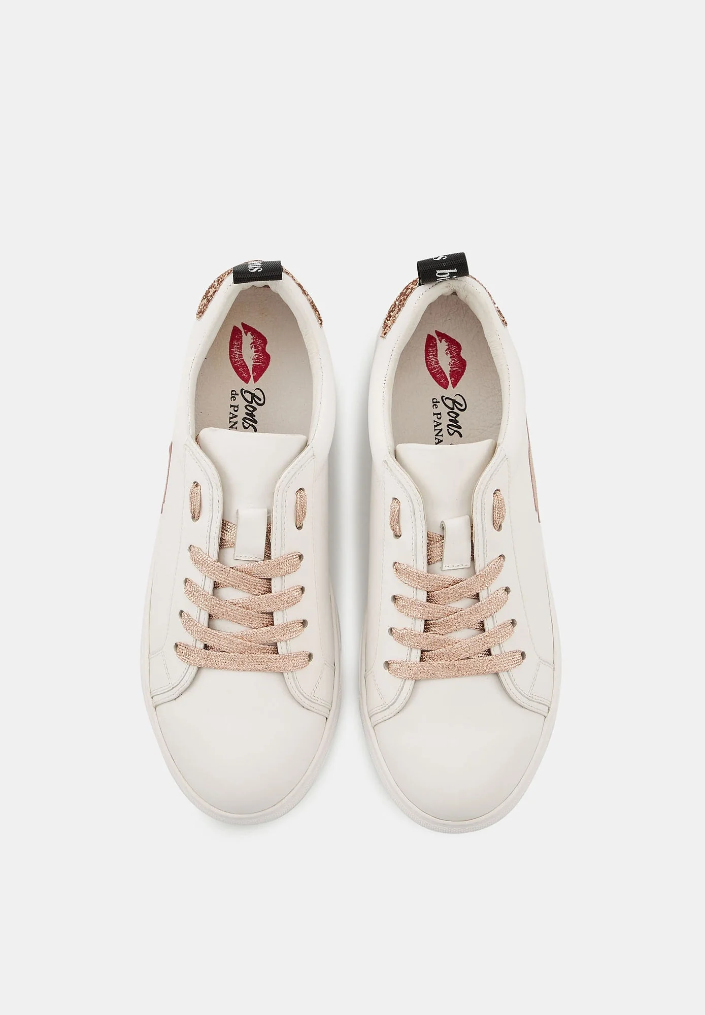 Baskets en cuir-Betty-Metallic Rose Gold Lace - Image 6