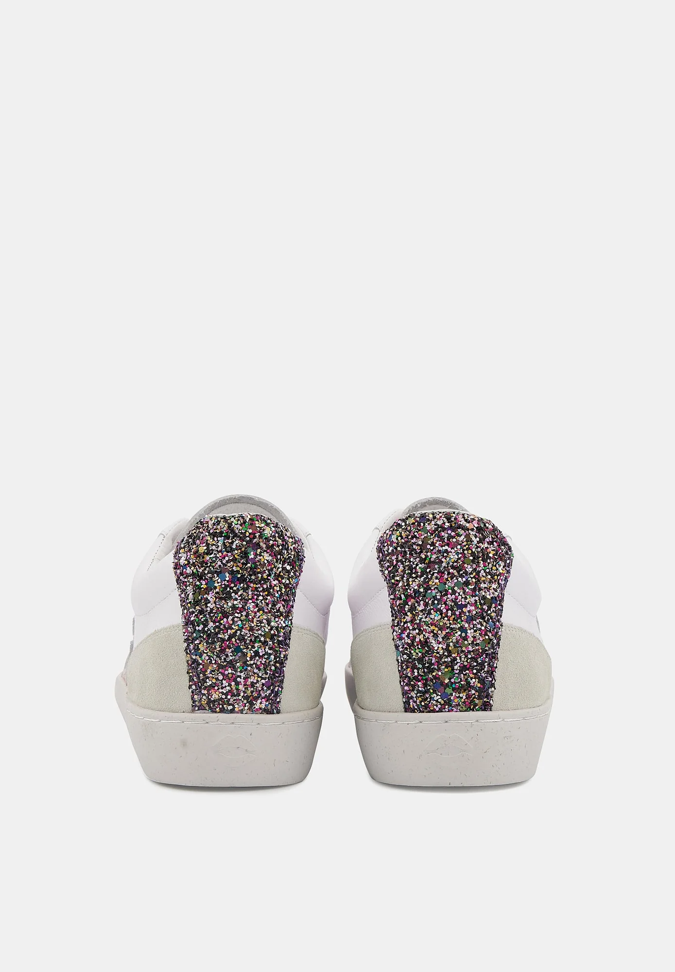 Baskets en cuir-Colette-Blanc Rose Gold Glitter - Image 7