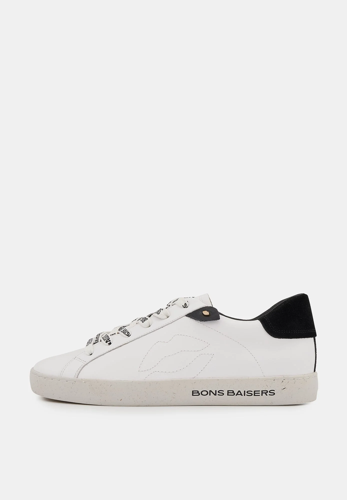 Baskets en cuir-Colette-Blanc Noir - Image 5