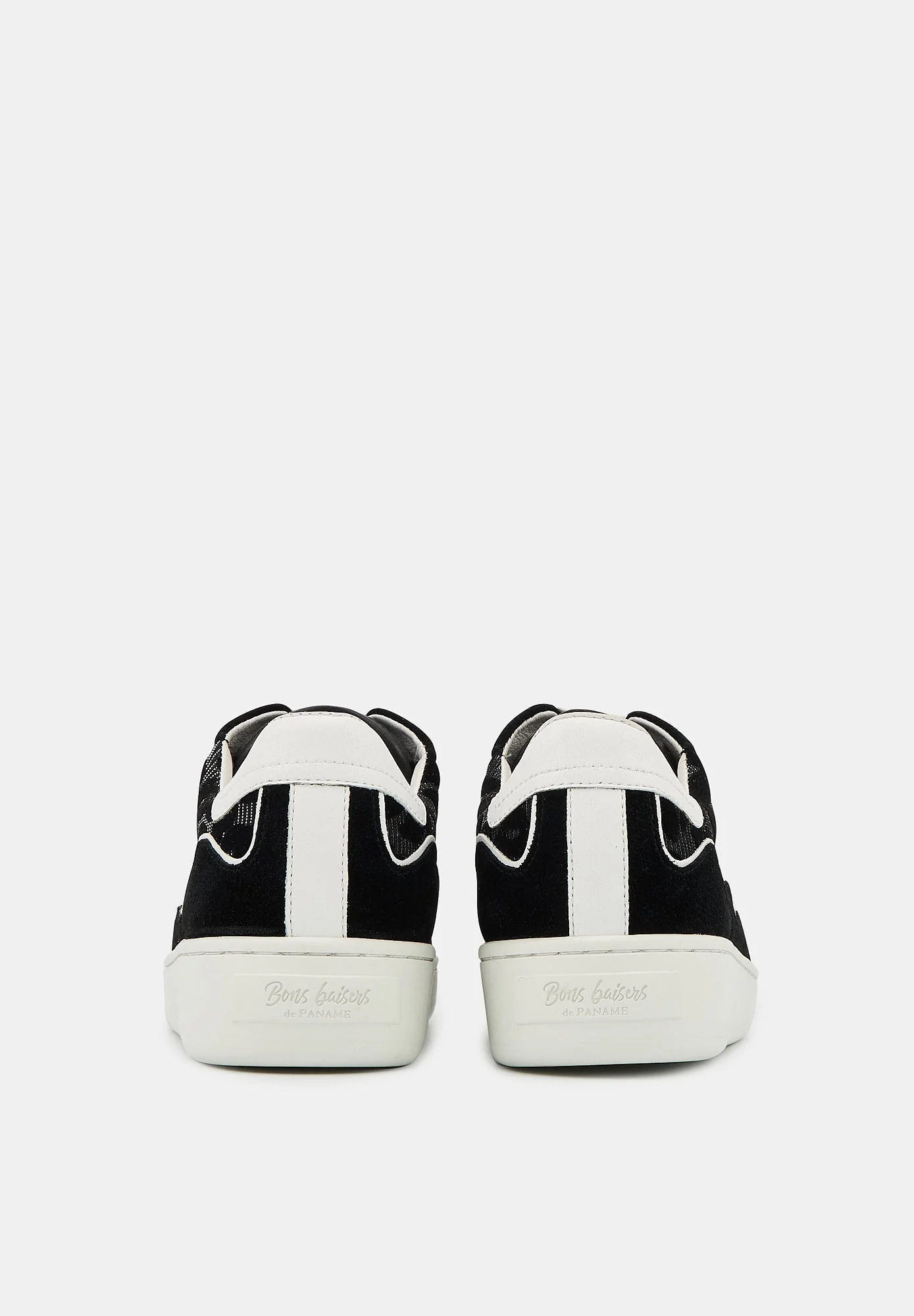 Baskets en cuir-Loulou-Noir Silver Leopard - Image 8