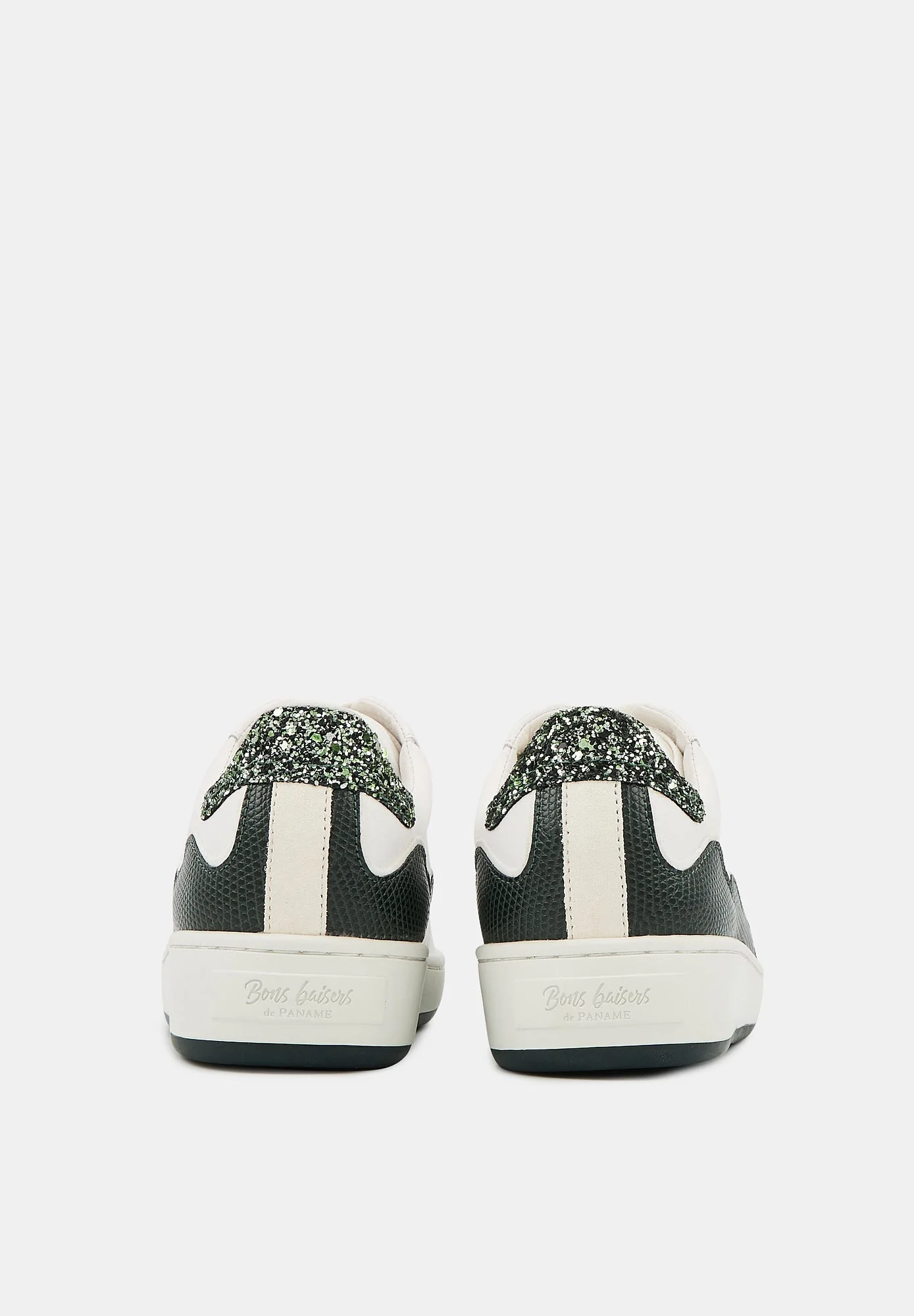Baskets en cuir-Loulou-Blanc Dark Green - Image 8