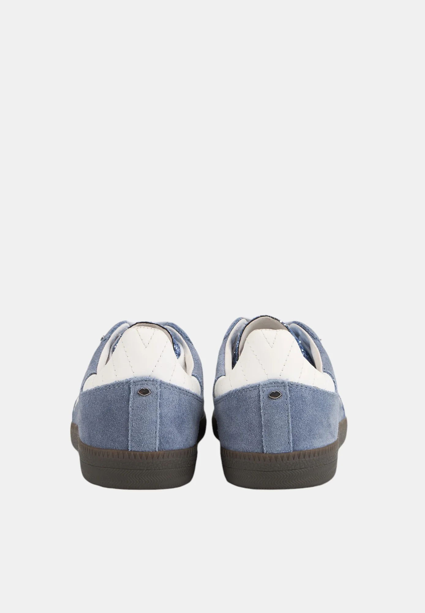 Baskets en cuir-Billie-Suede Bleu Blanc Glitter - Image 5