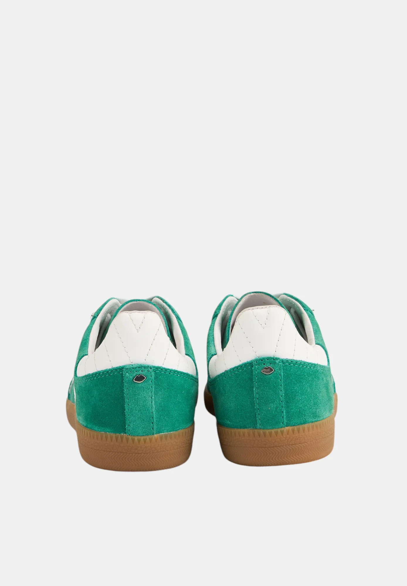Baskets en cuir-Billie-Suede Vert Blanc - Image 5