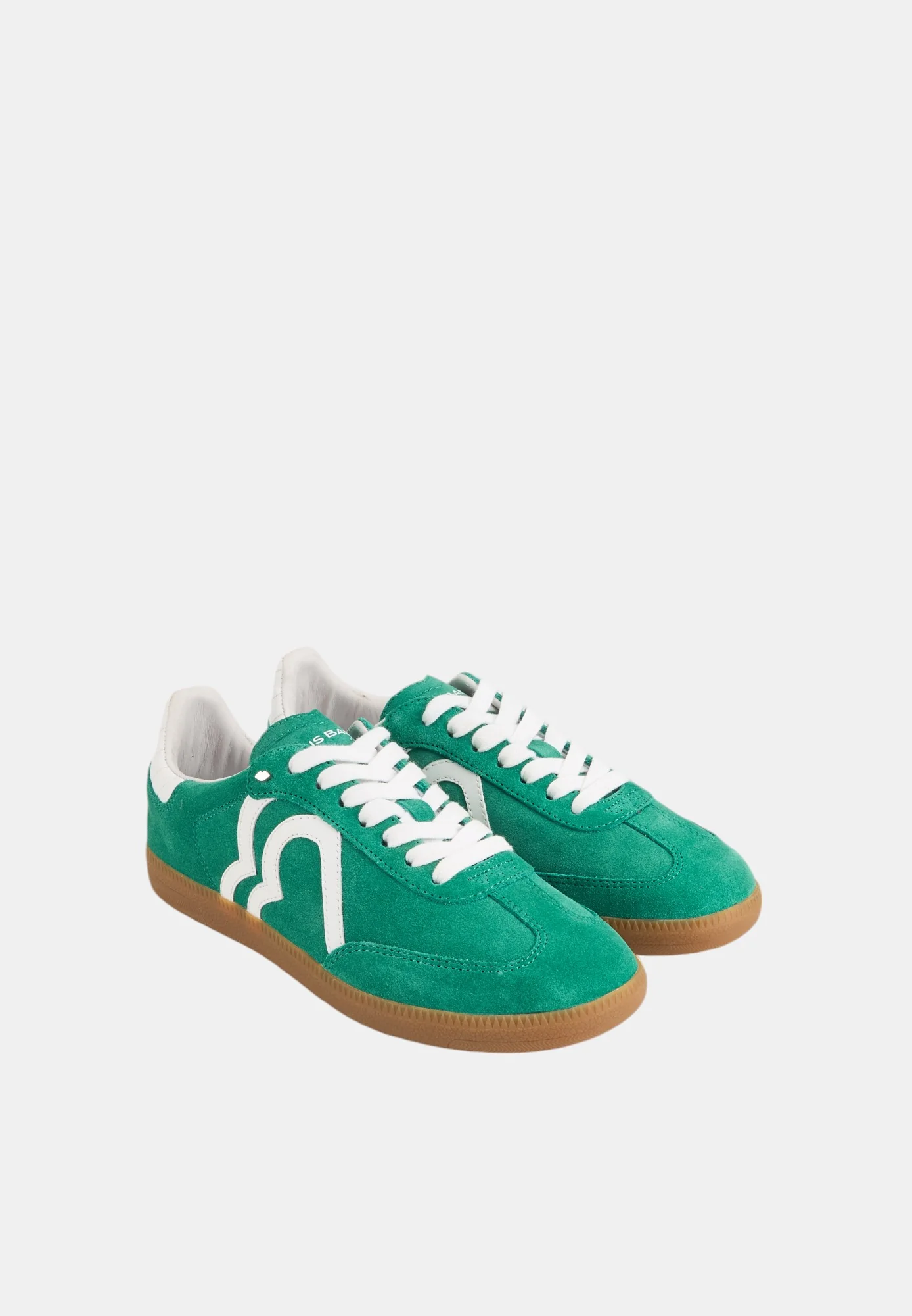 Baskets en cuir-Billie-Suede Vert Blanc - Image 6