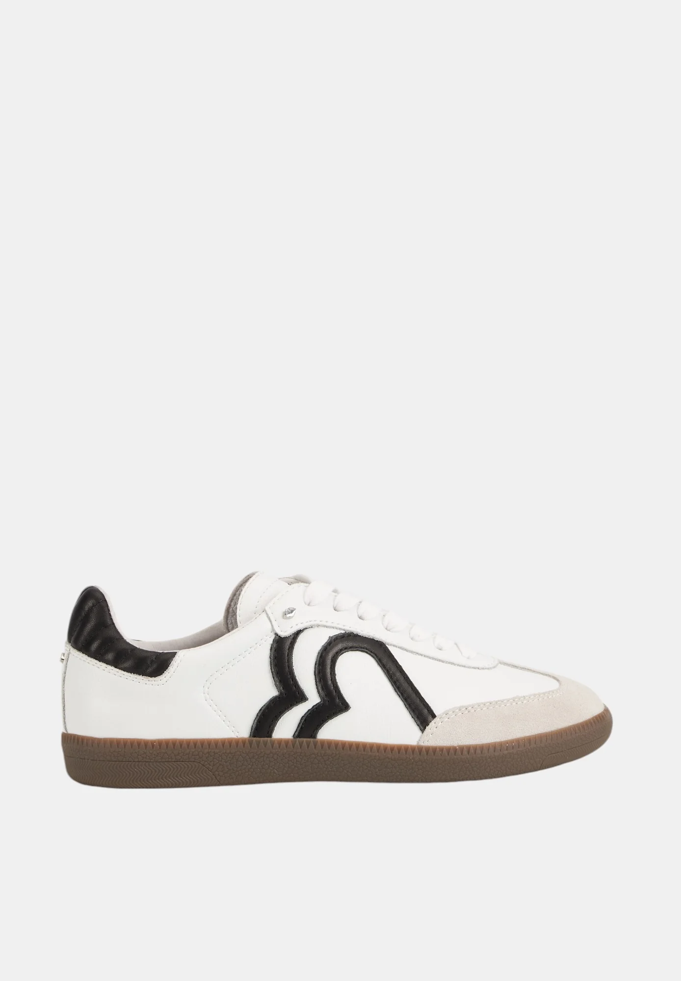 Baskets en cuir-Billie-Blanc Noir - Image 3