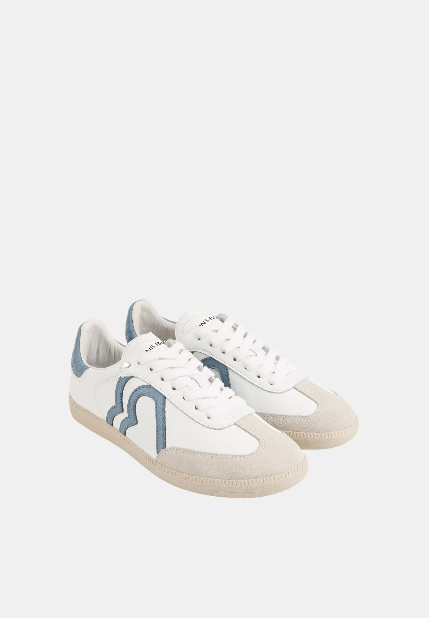 Baskets en cuir-Billie-Blanc Bleu - Image 6
