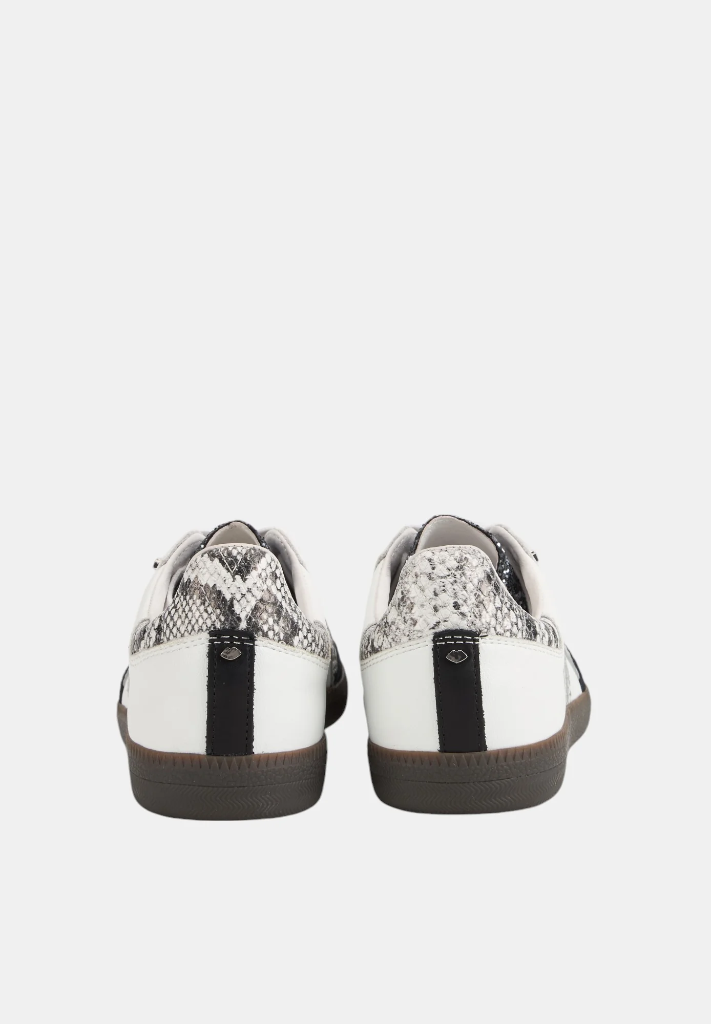Baskets en cuir-Billie-Blanc Python Silver Glitter - Image 5