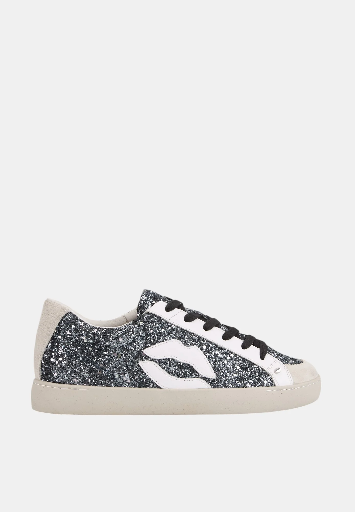 Baskets en cuir-Colette-Glitter Noir - Image 3