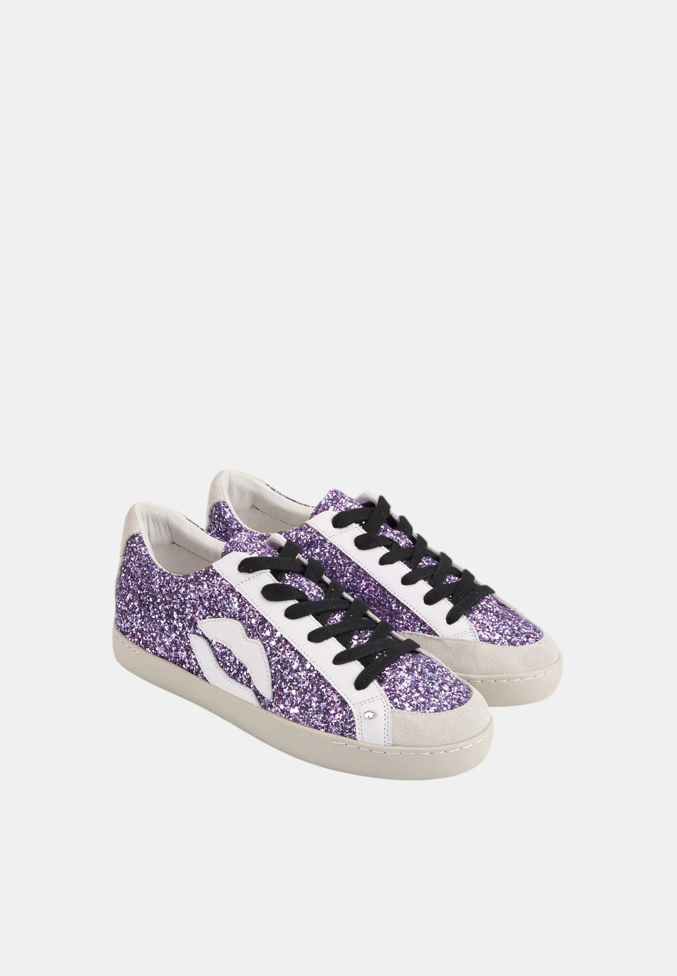 Baskets en cuir-Colette-Glitter Violet - Image 6