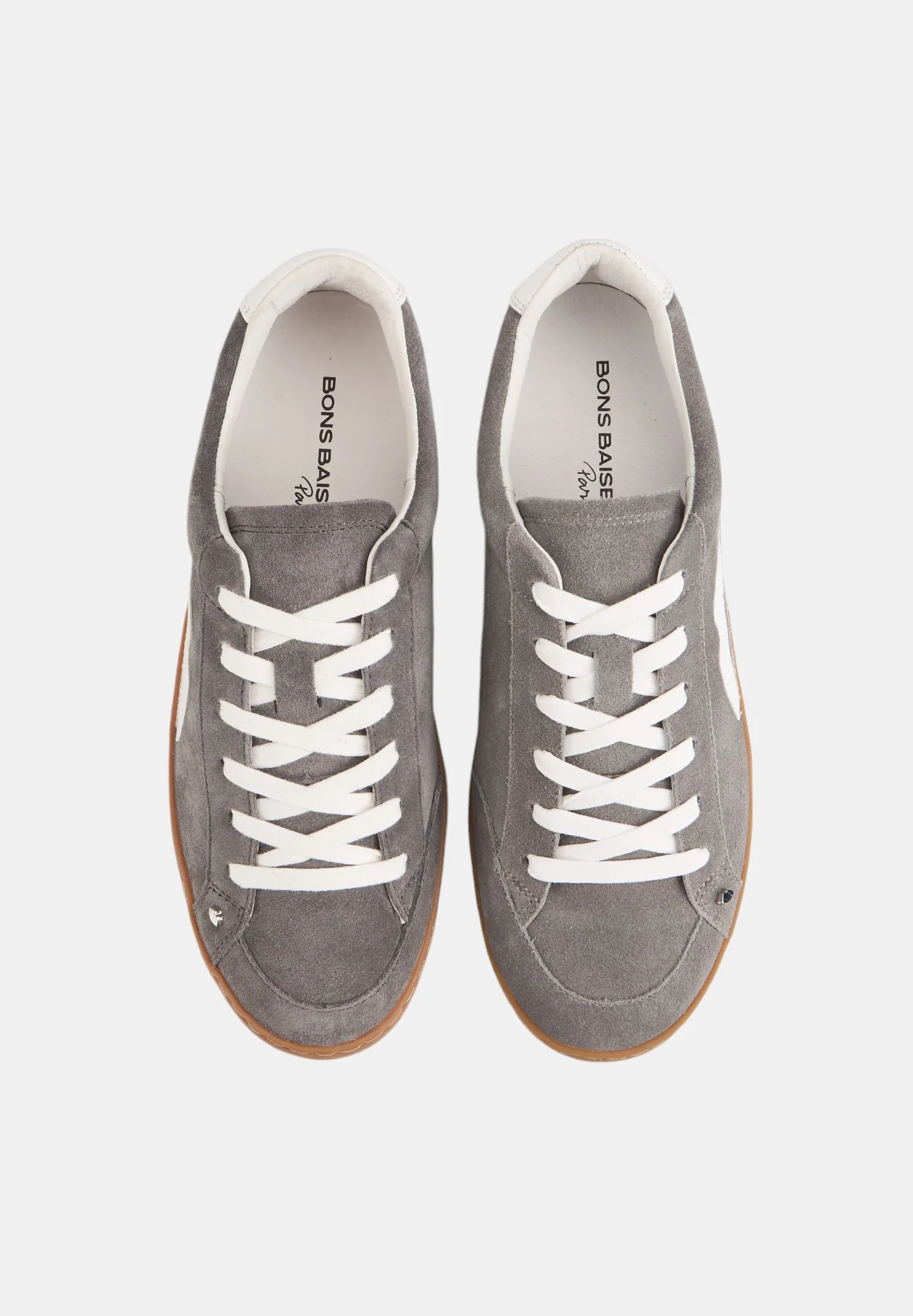 Baskets en cuir-Colette-Gris Suede - Image 7