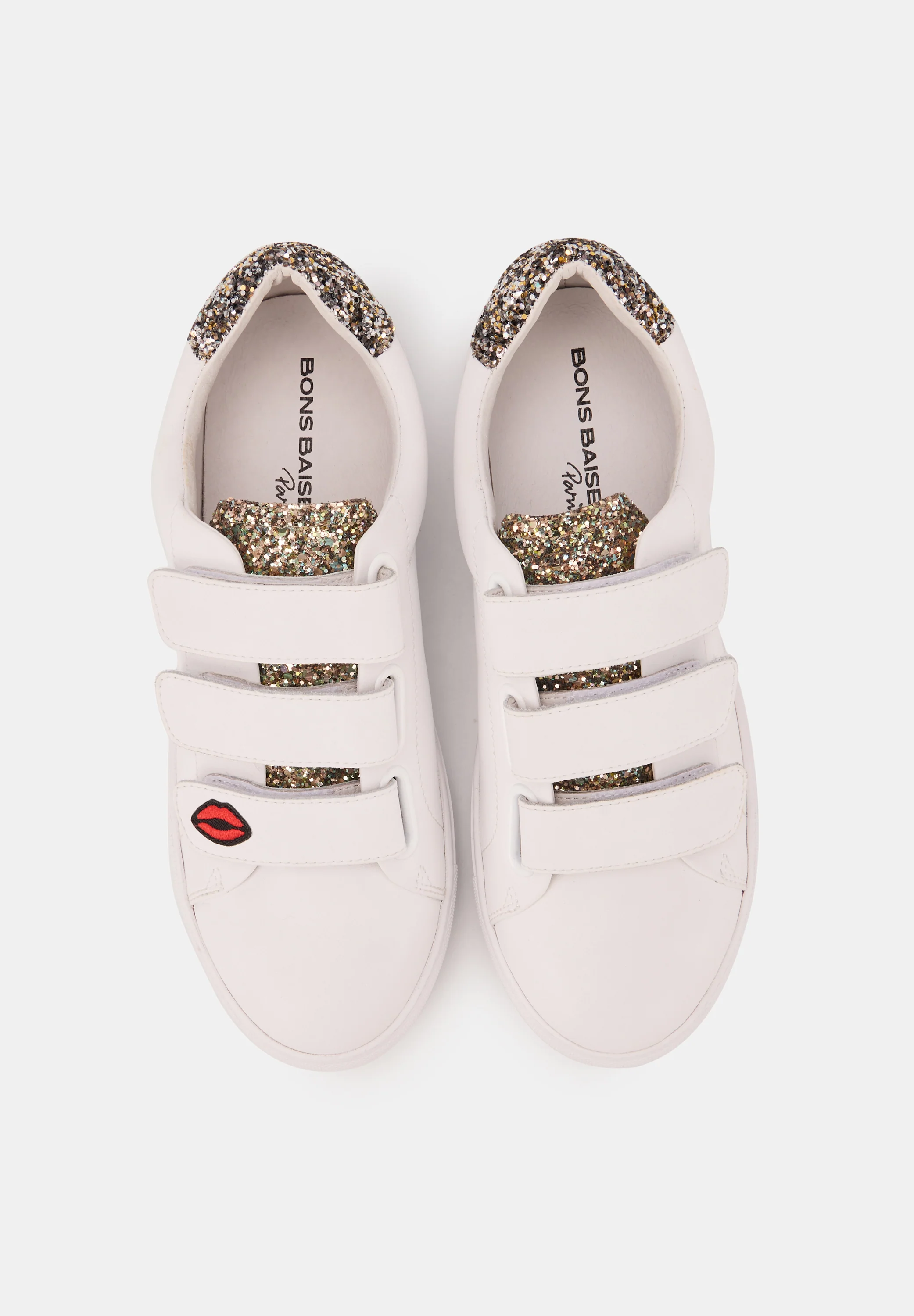 Baskets en cuir-Edith Glitters-Gold/Black - Image 6