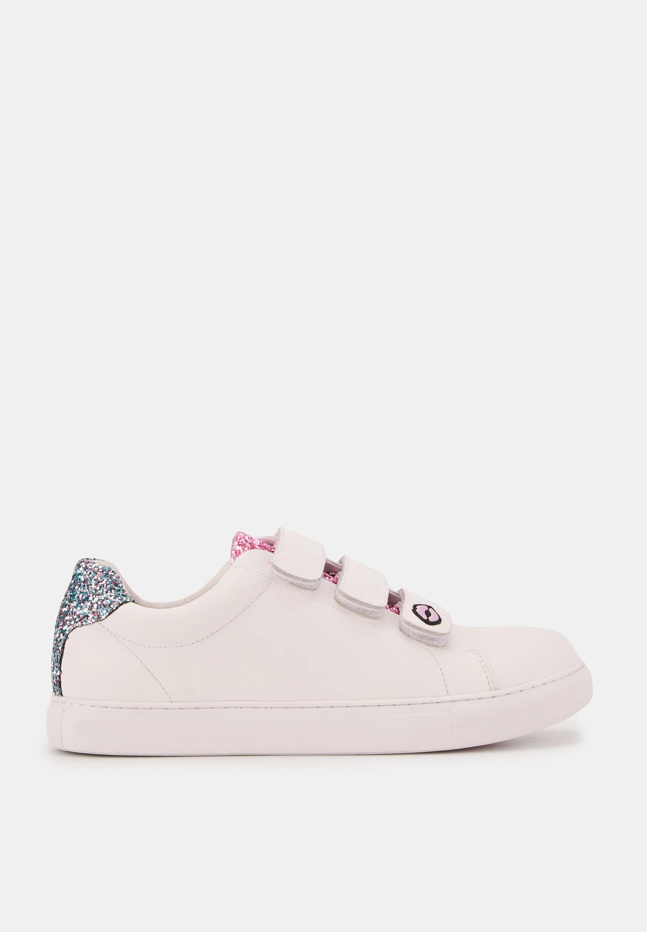 Baskets en cuir-Edith Glitters-Rose/Bleu - Image 5