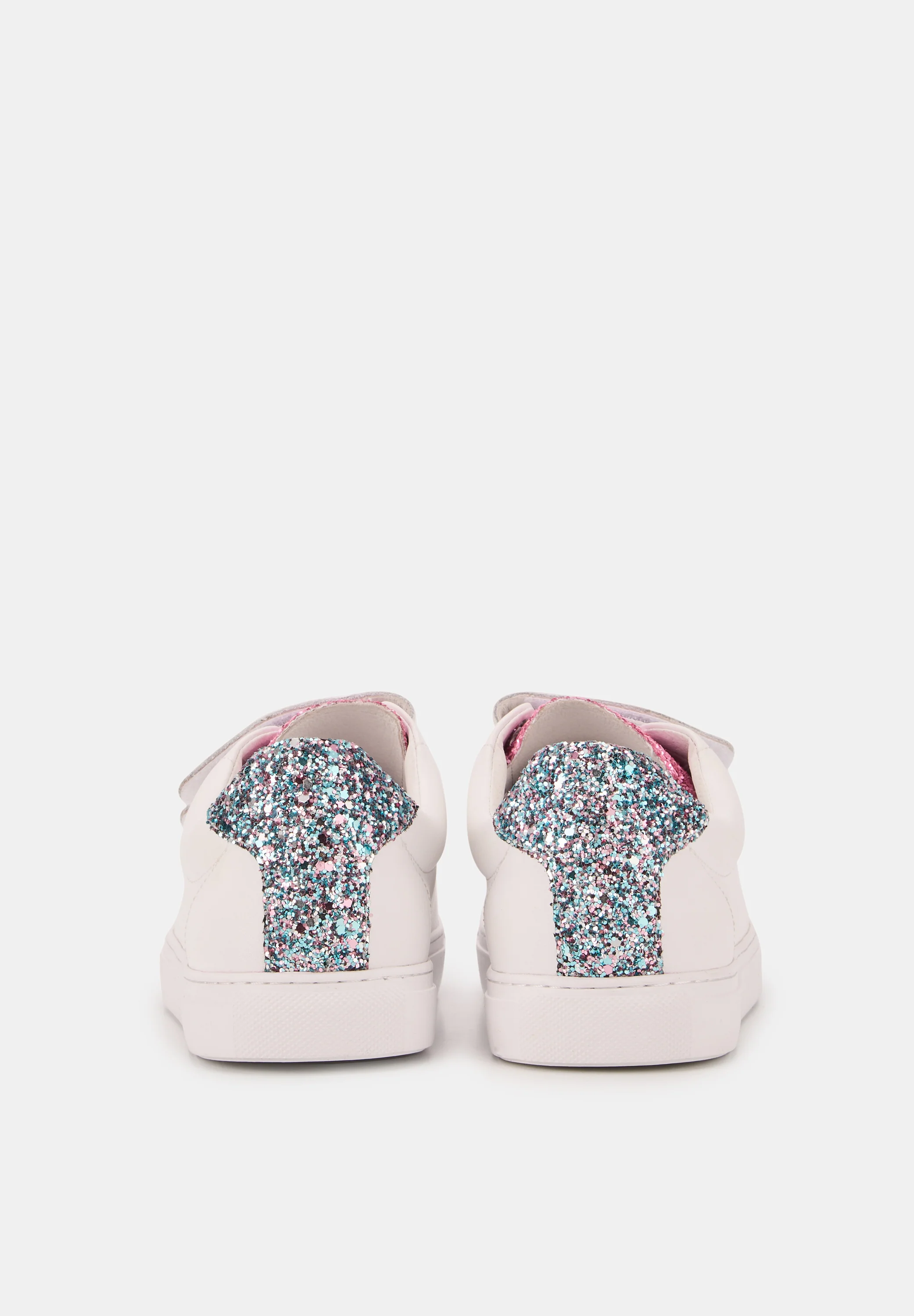 Baskets en cuir-Edith Glitters-Rose/Bleu - Image 7