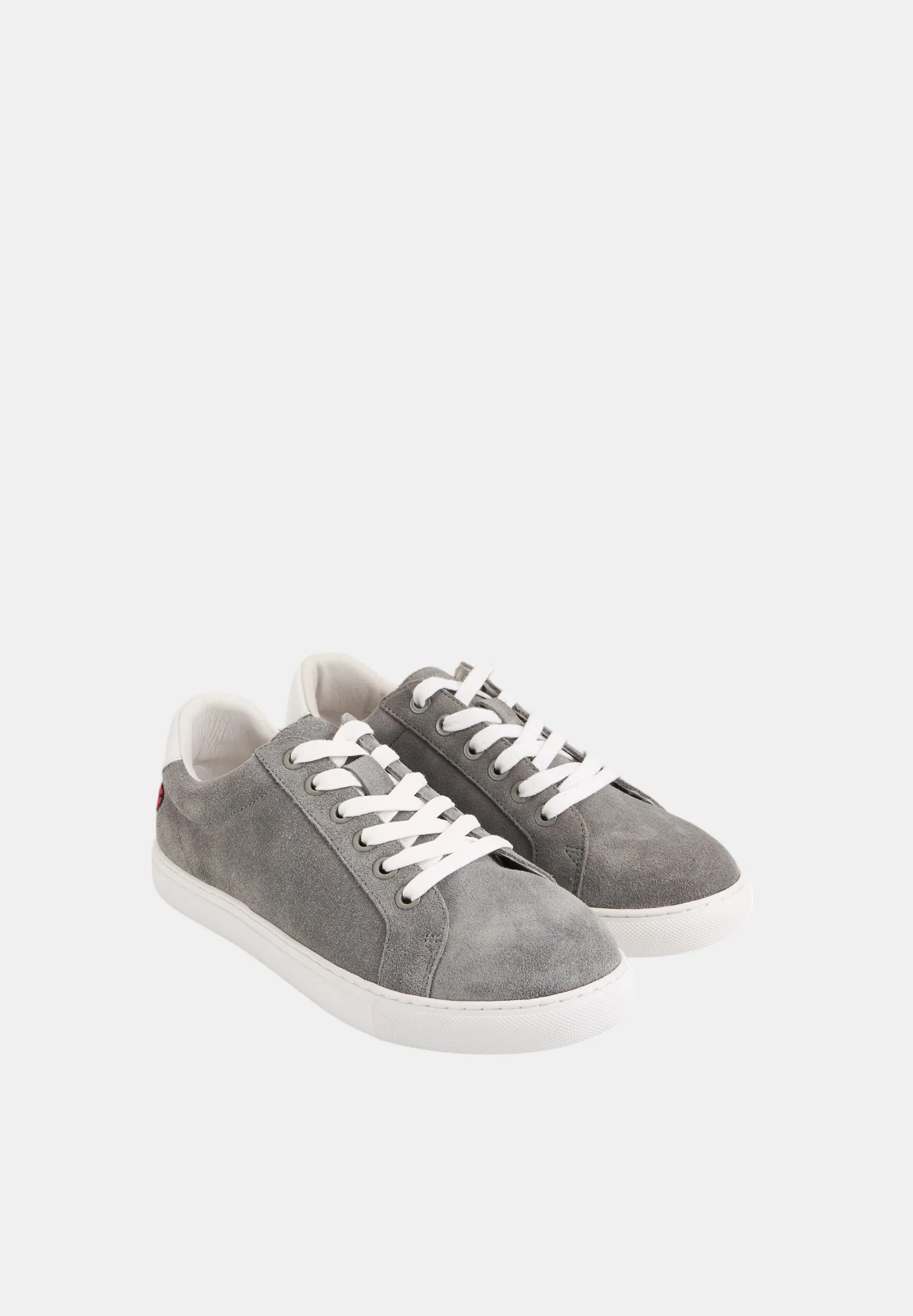 Baskets en cuir-Simone-Gris Suede - Image 6