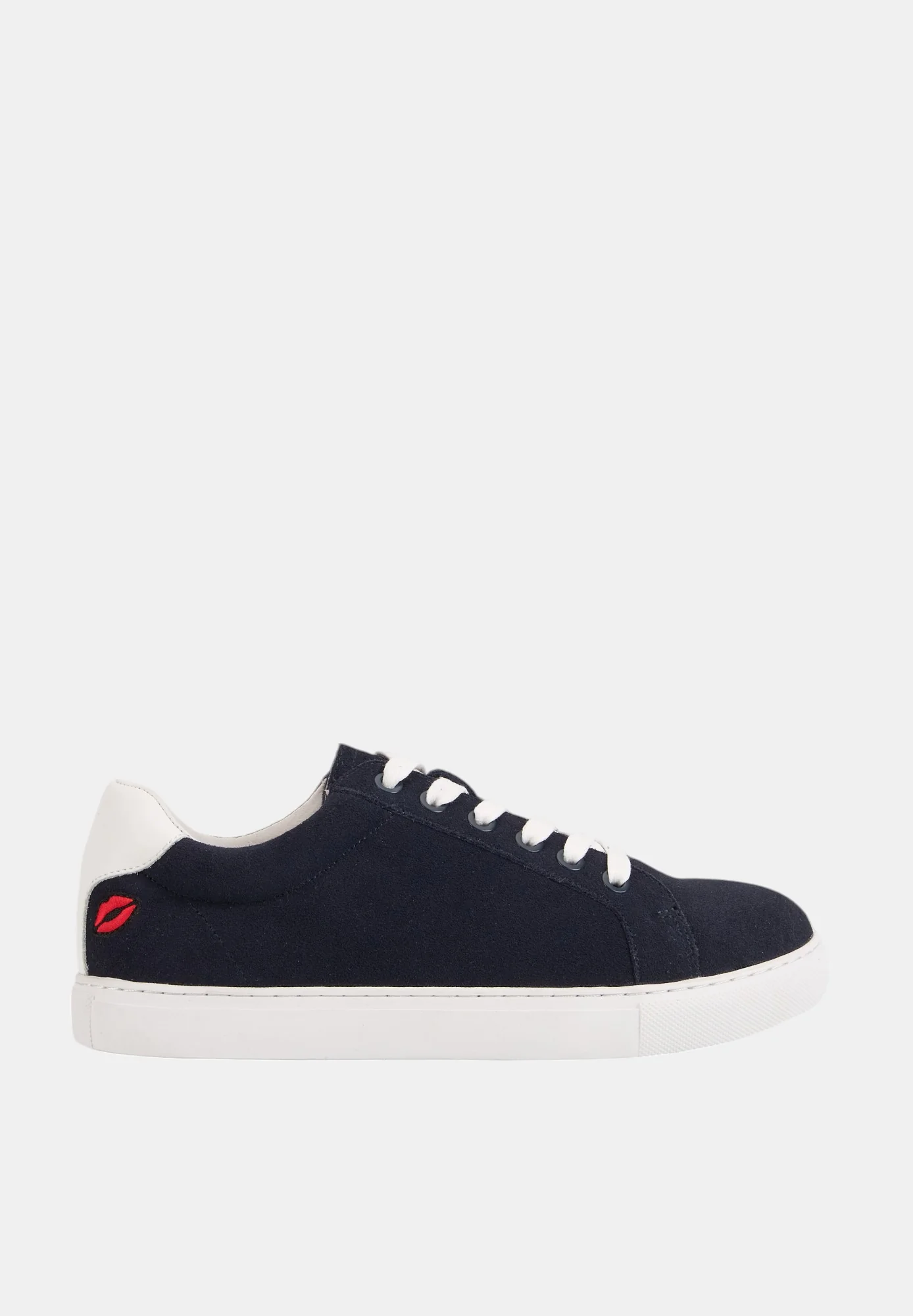 Baskets en cuir-Simone-Bleu Navy Suede - Image 3