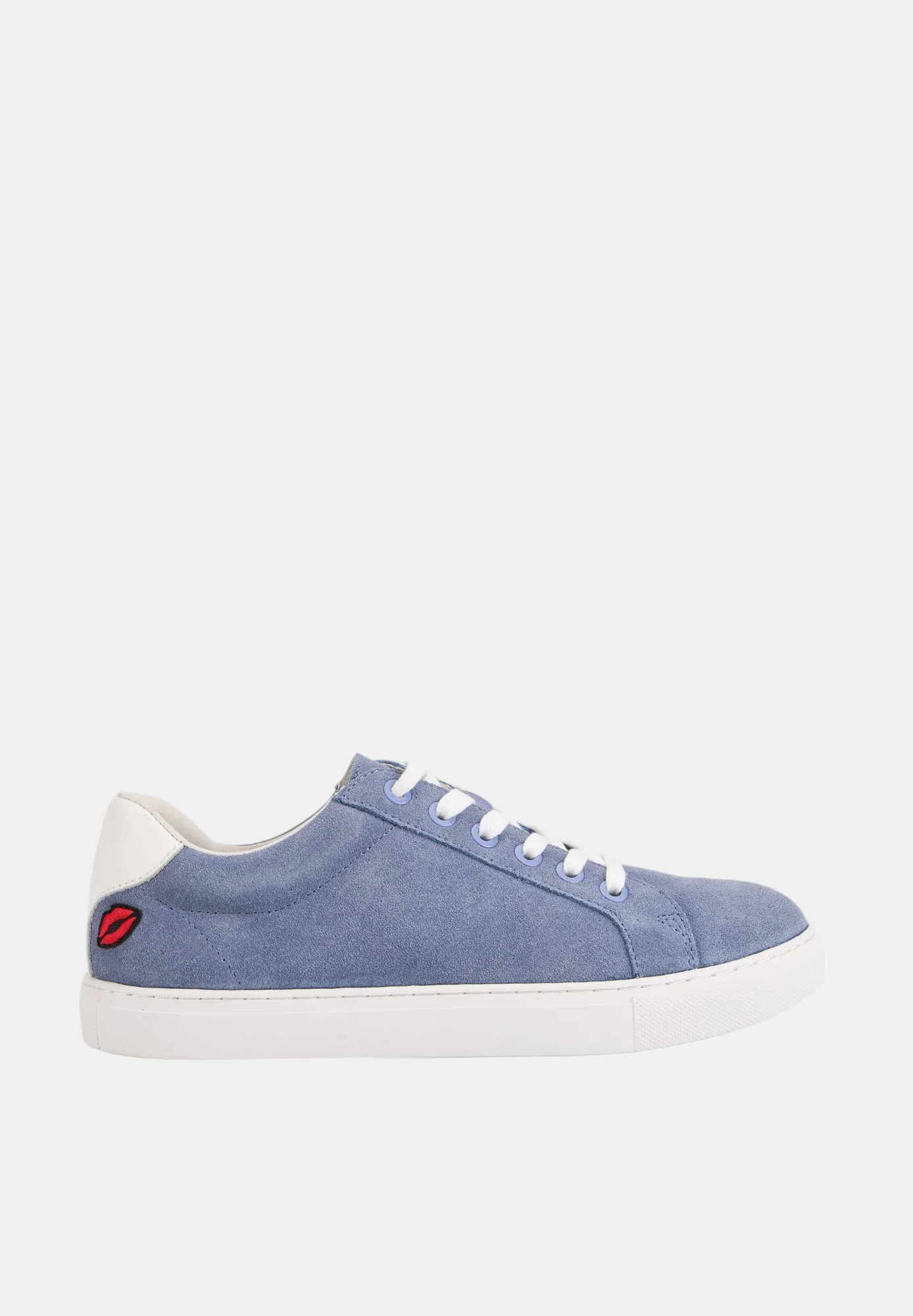 Baskets en cuir-Simone-Violet Clair Suede - Image 3
