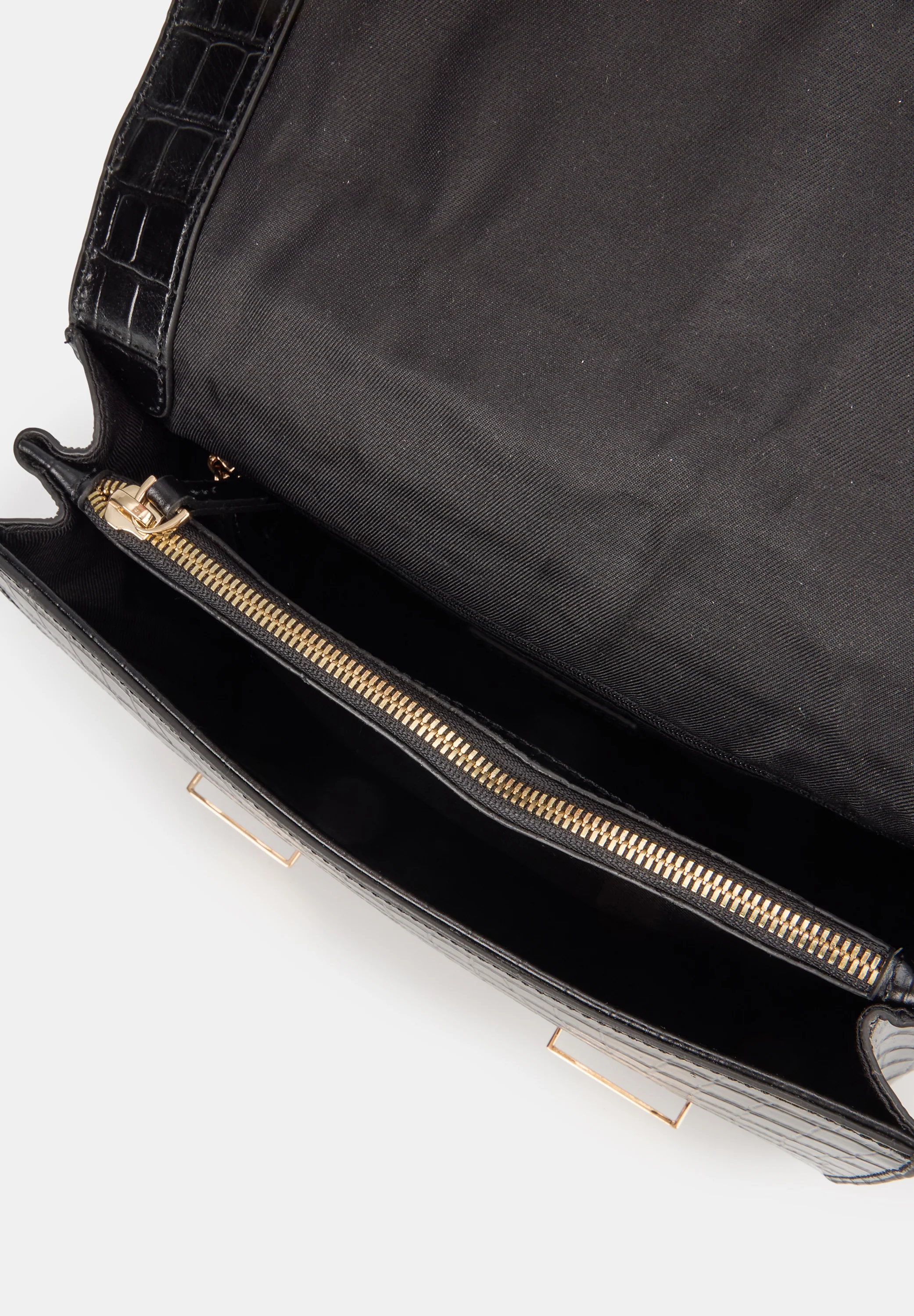 Satchel-Sealed With A Kiss Croco Noir - Image 7