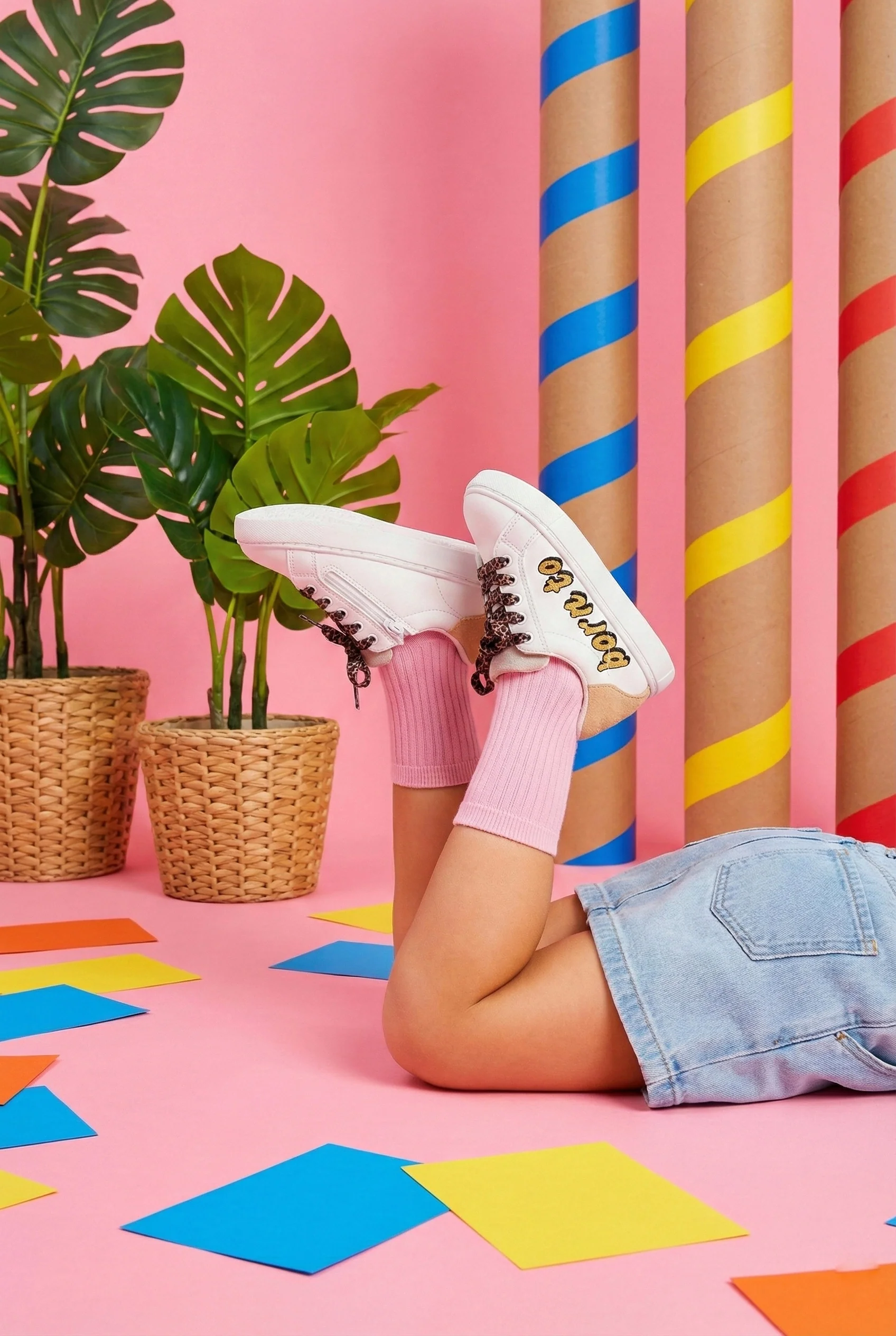 Baskets en cuir-Mini Simone-Born to be Cute - Image 4
