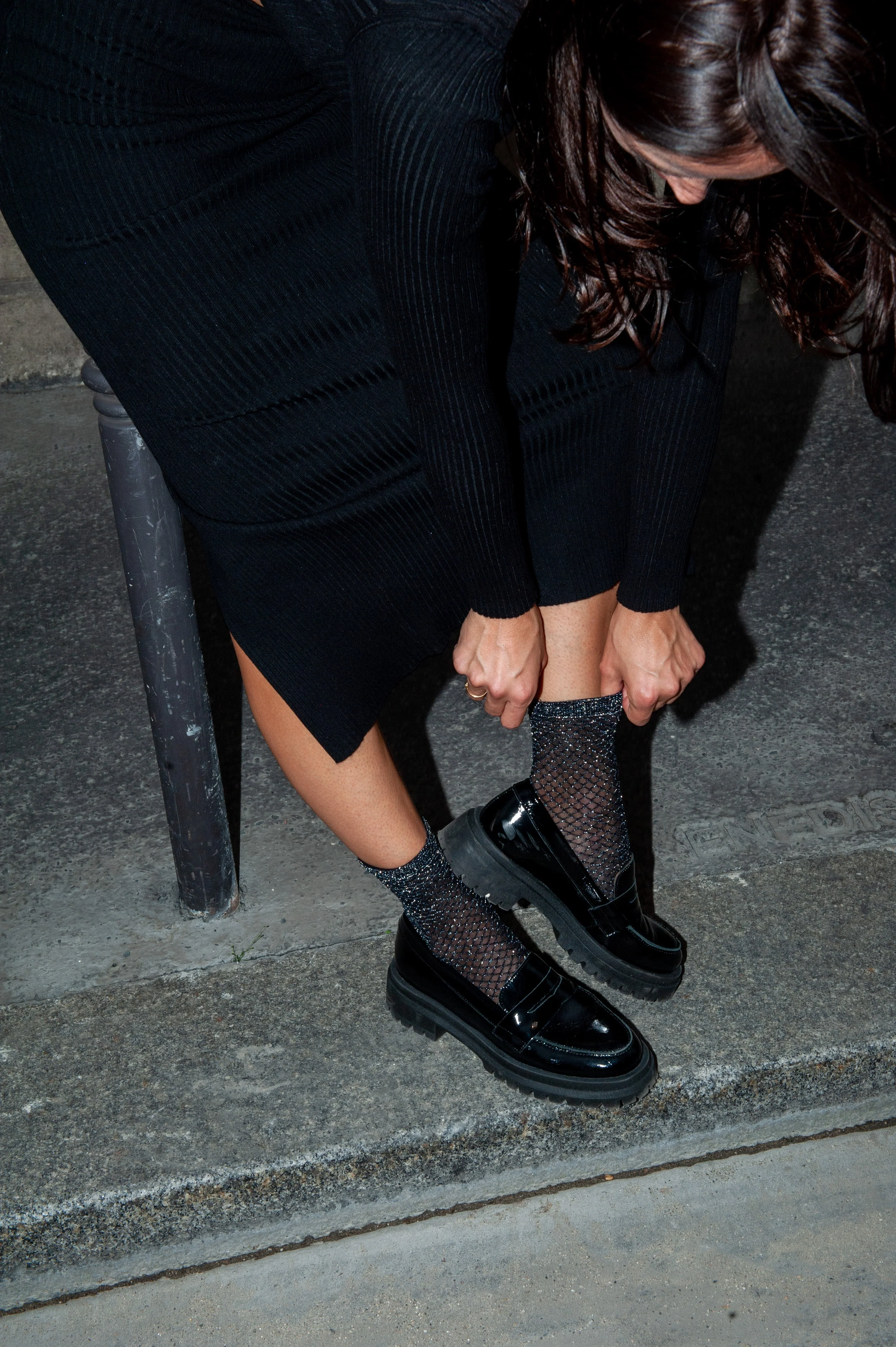 Socquette-Petite Résille Lurex - Image 3