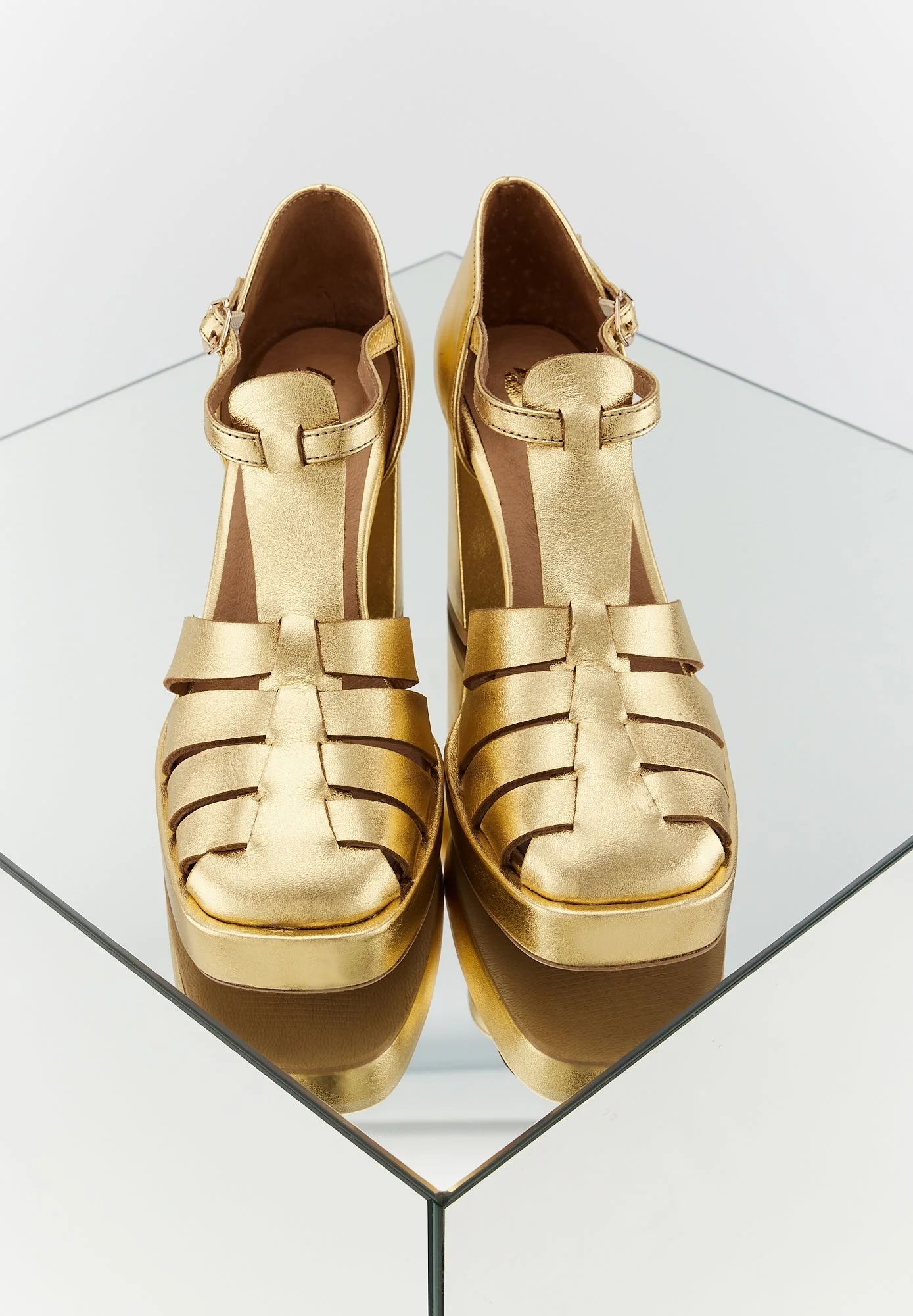 Carrie-Cuir Métallisé Or - Image 2