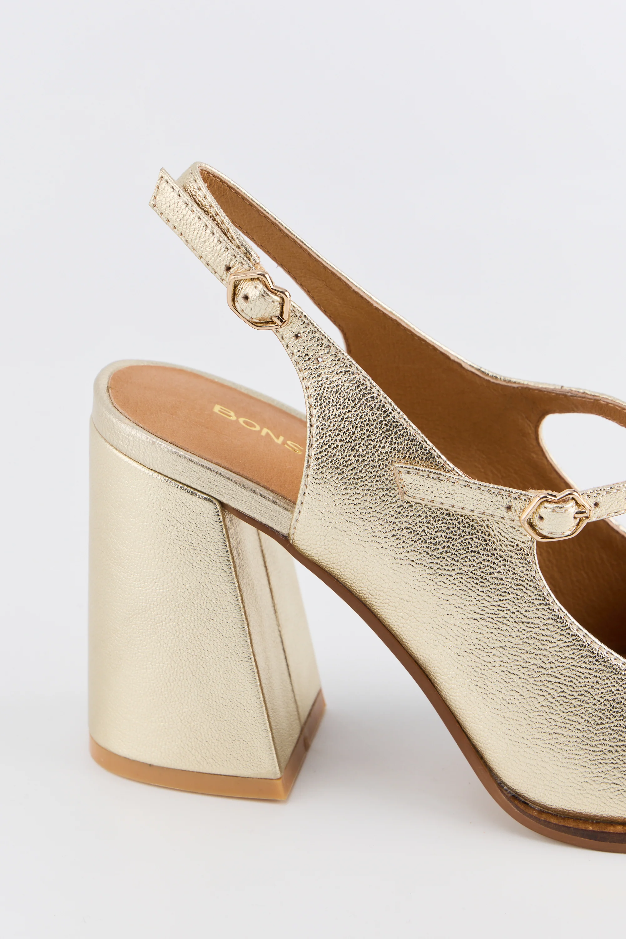 Babies Slingbacks - Cuir Light Gold - Flora - Image 2