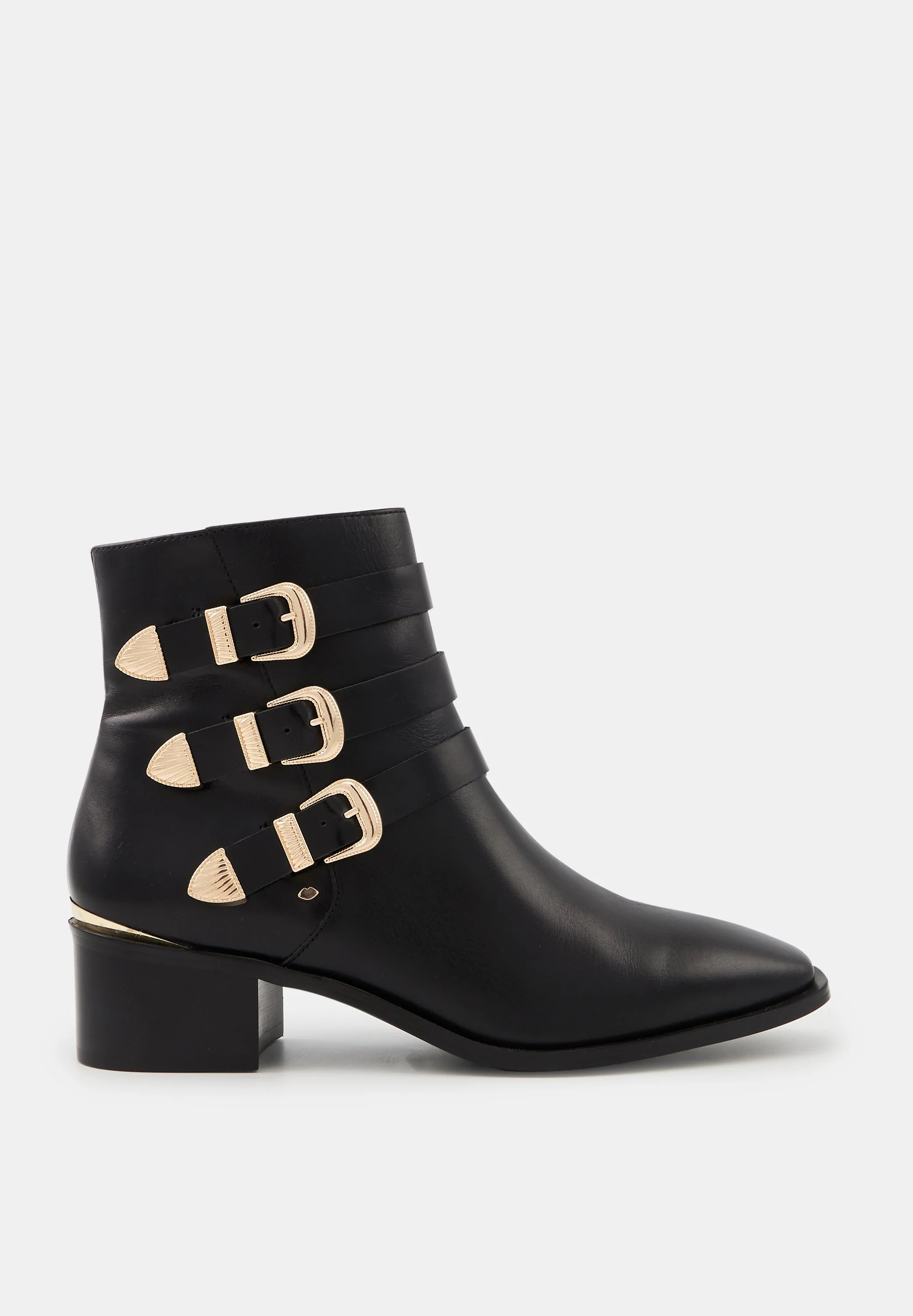 Bottines à boucles - Cuir Noir - Amelia - Image 5