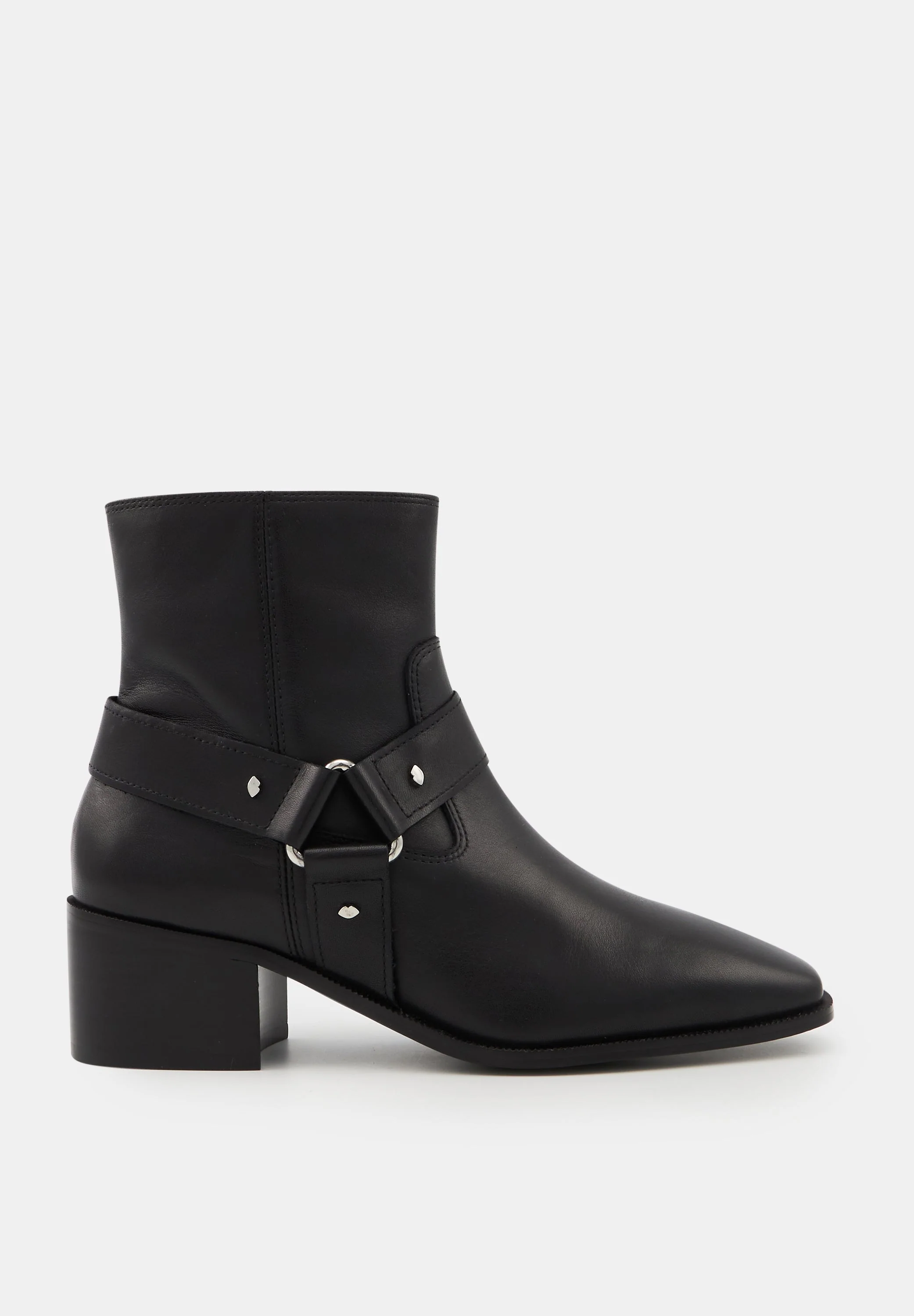 Bottines à boucles - Cuir lisse Noir - Luna - Image 6