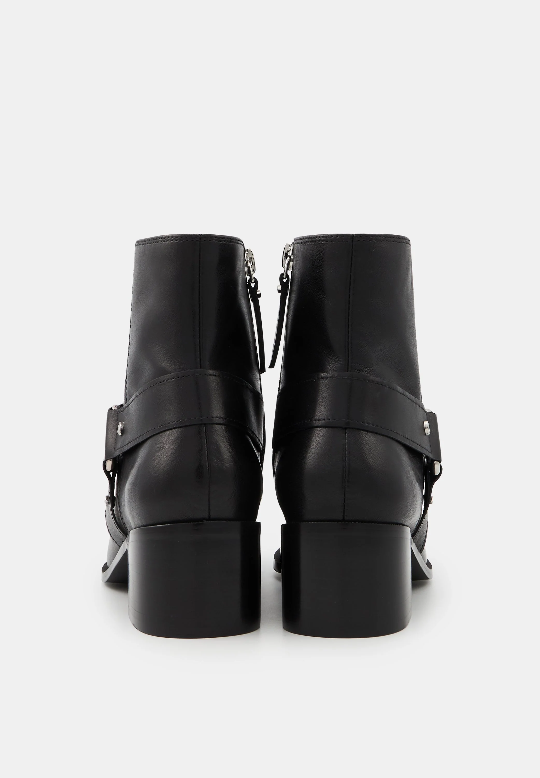 Bottines à boucles - Cuir lisse Noir - Luna - Image 8