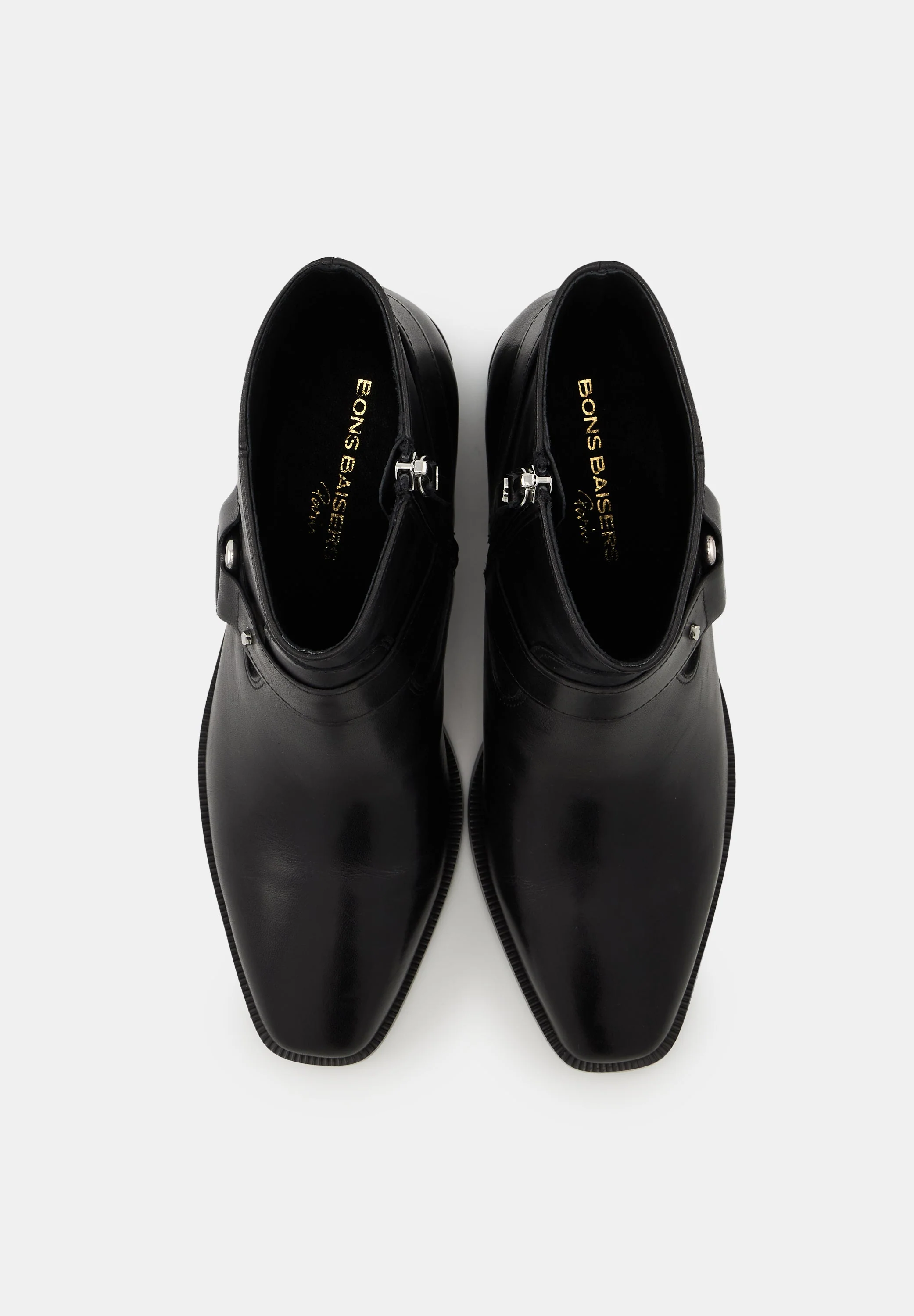 Bottines à boucles - Cuir lisse Noir - Luna - Image 9