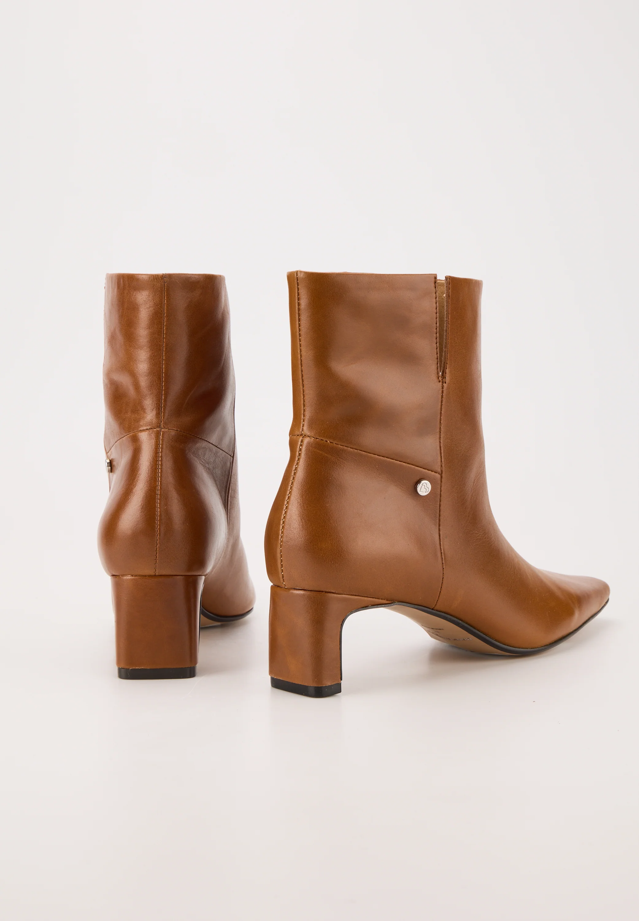 Bottines à talons - Cuir Cognac - Alice - Image 3