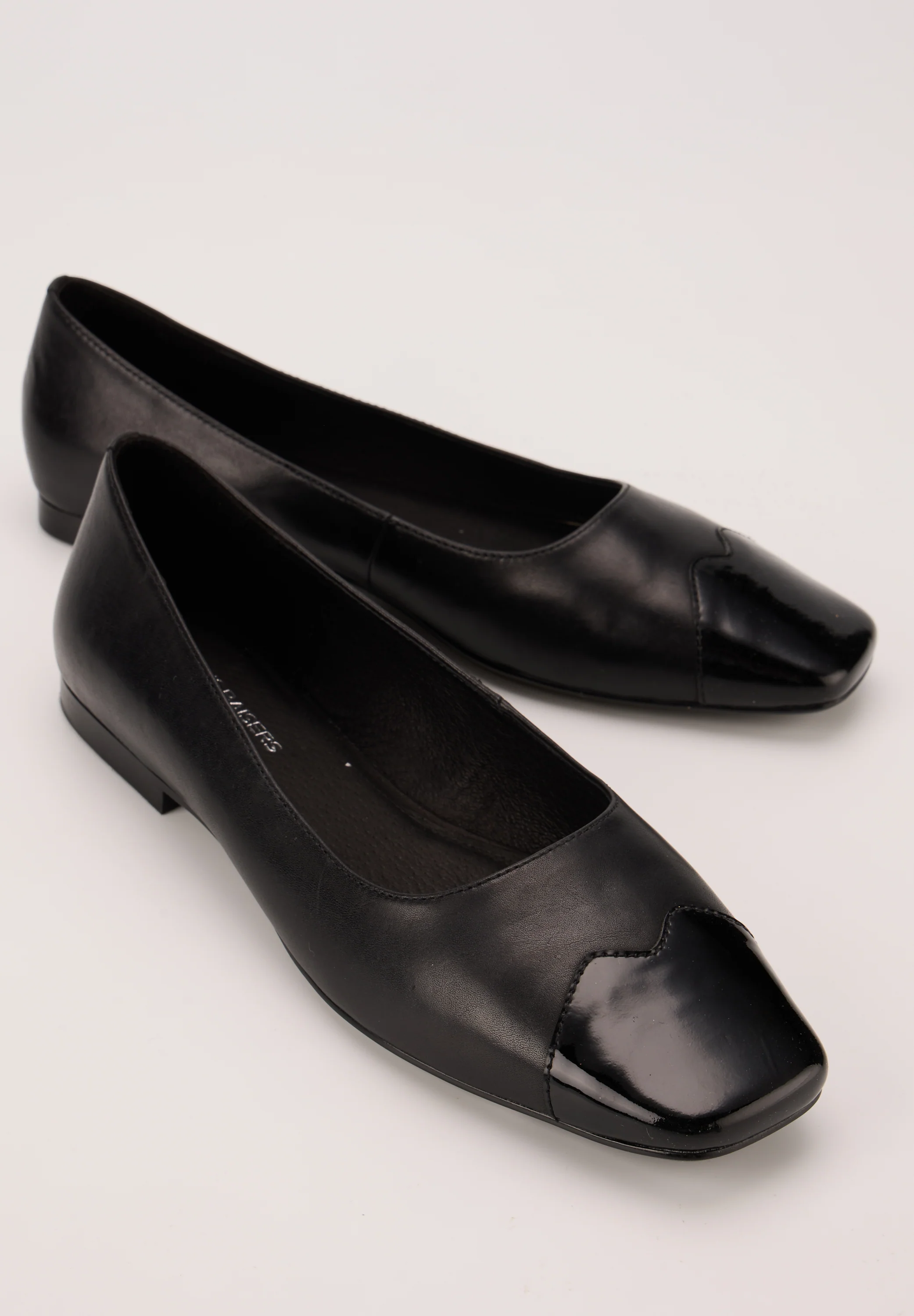 Ballerines - Cuir Lisse Noir - Elisa - Image 2