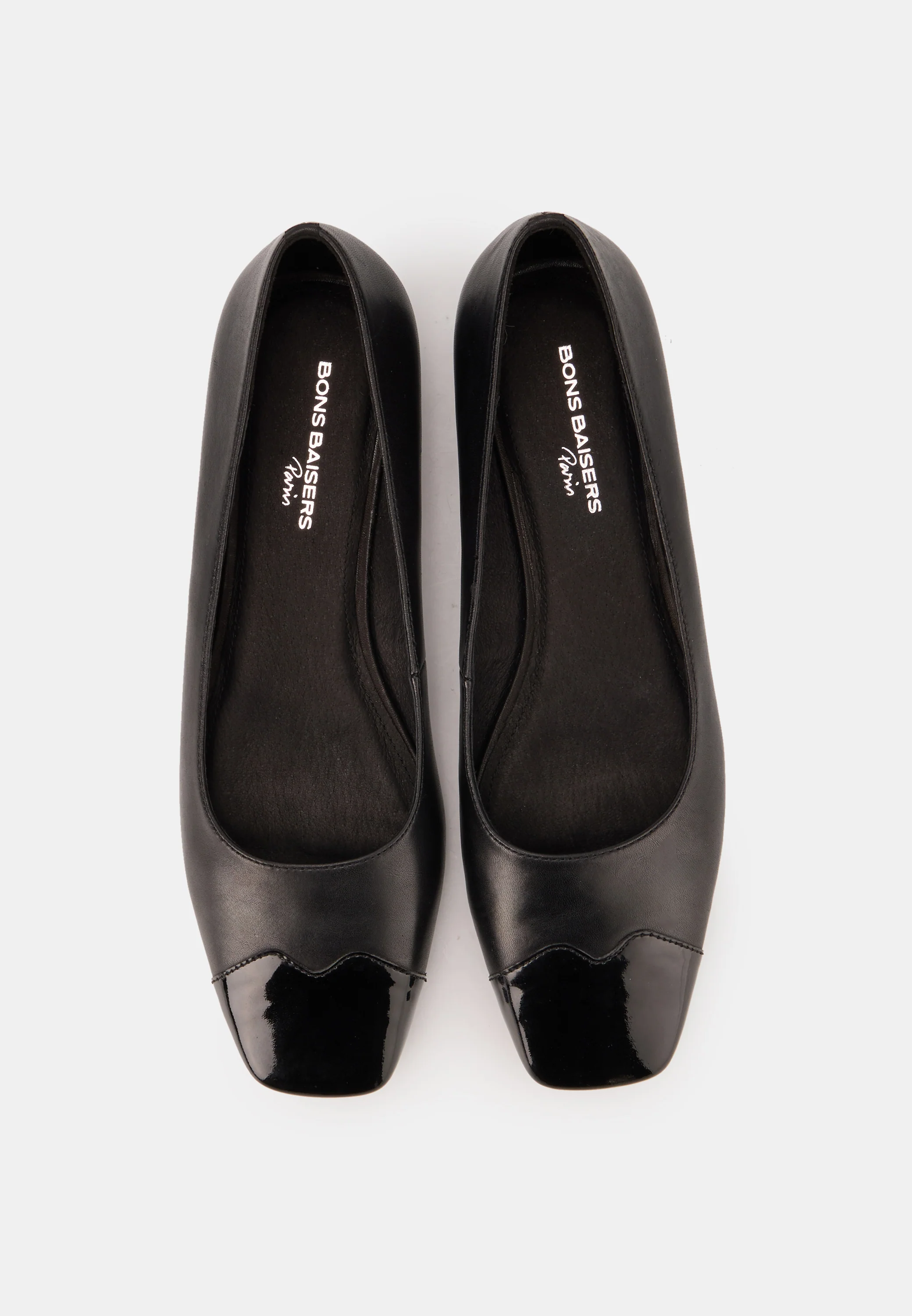 Ballerines - Cuir Lisse Noir - Elisa - Image 7