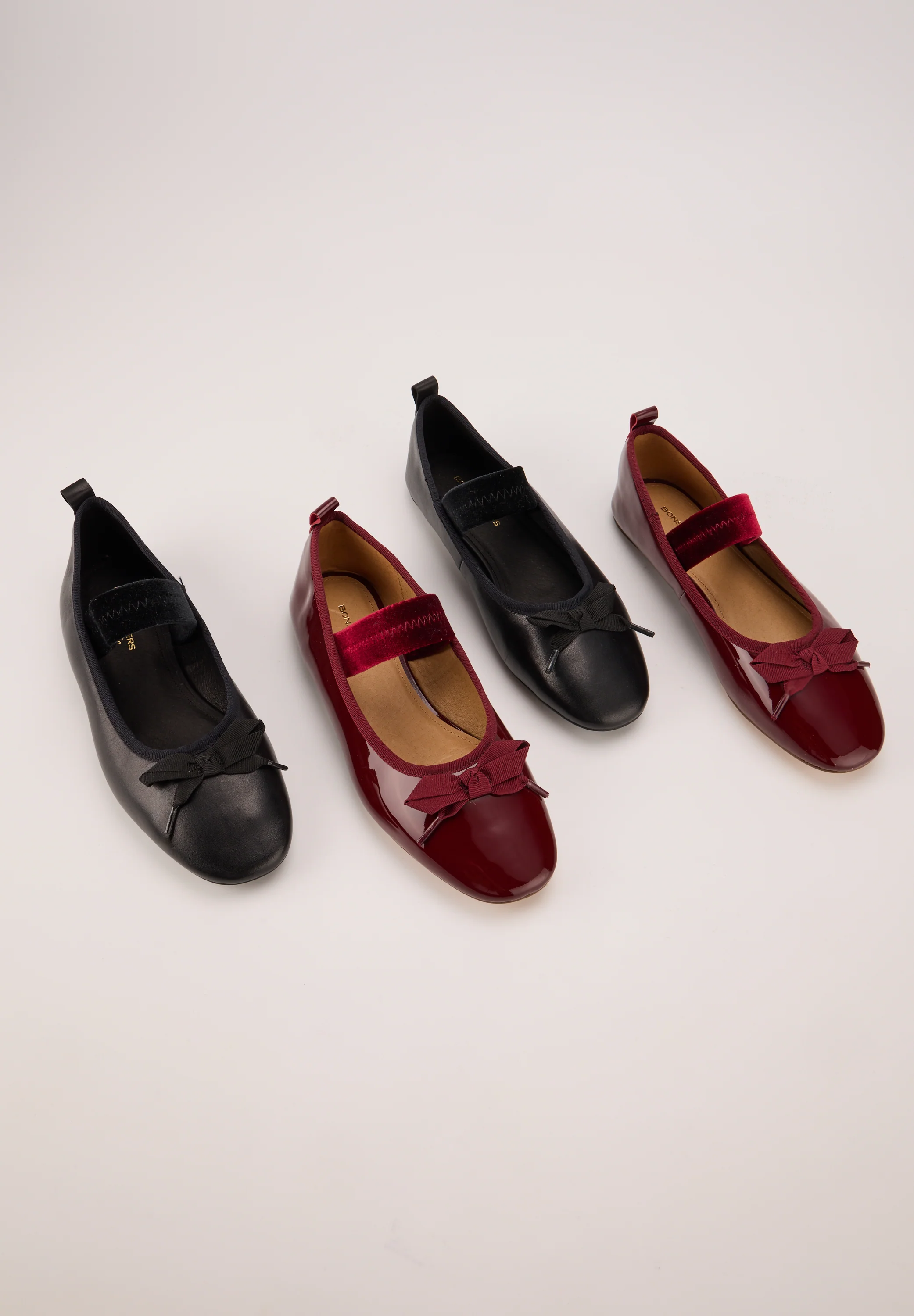 Ballerines à Brides - Cuir Rouge - Félicie - Image 3