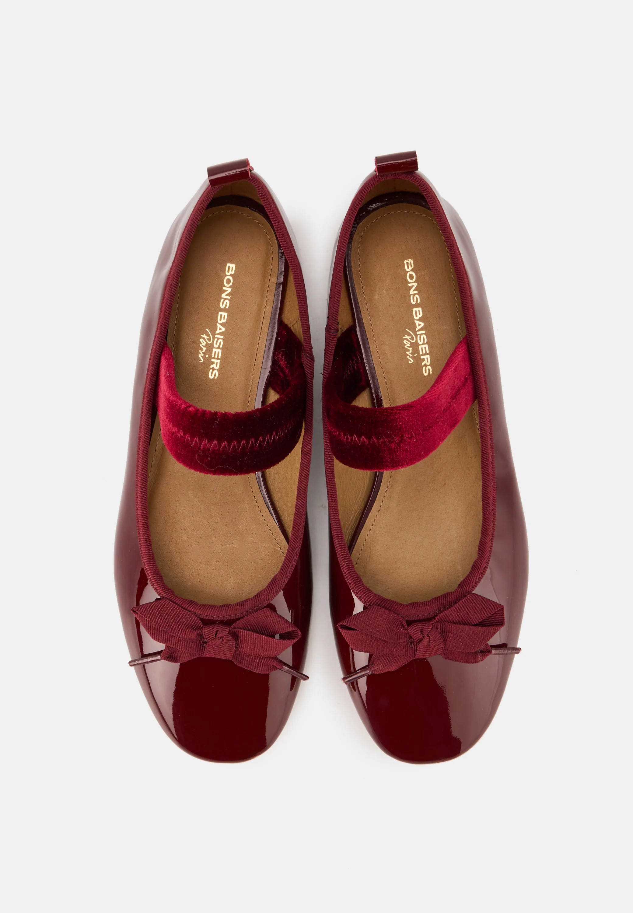 Ballerines à Brides - Cuir Rouge - Félicie - Image 8