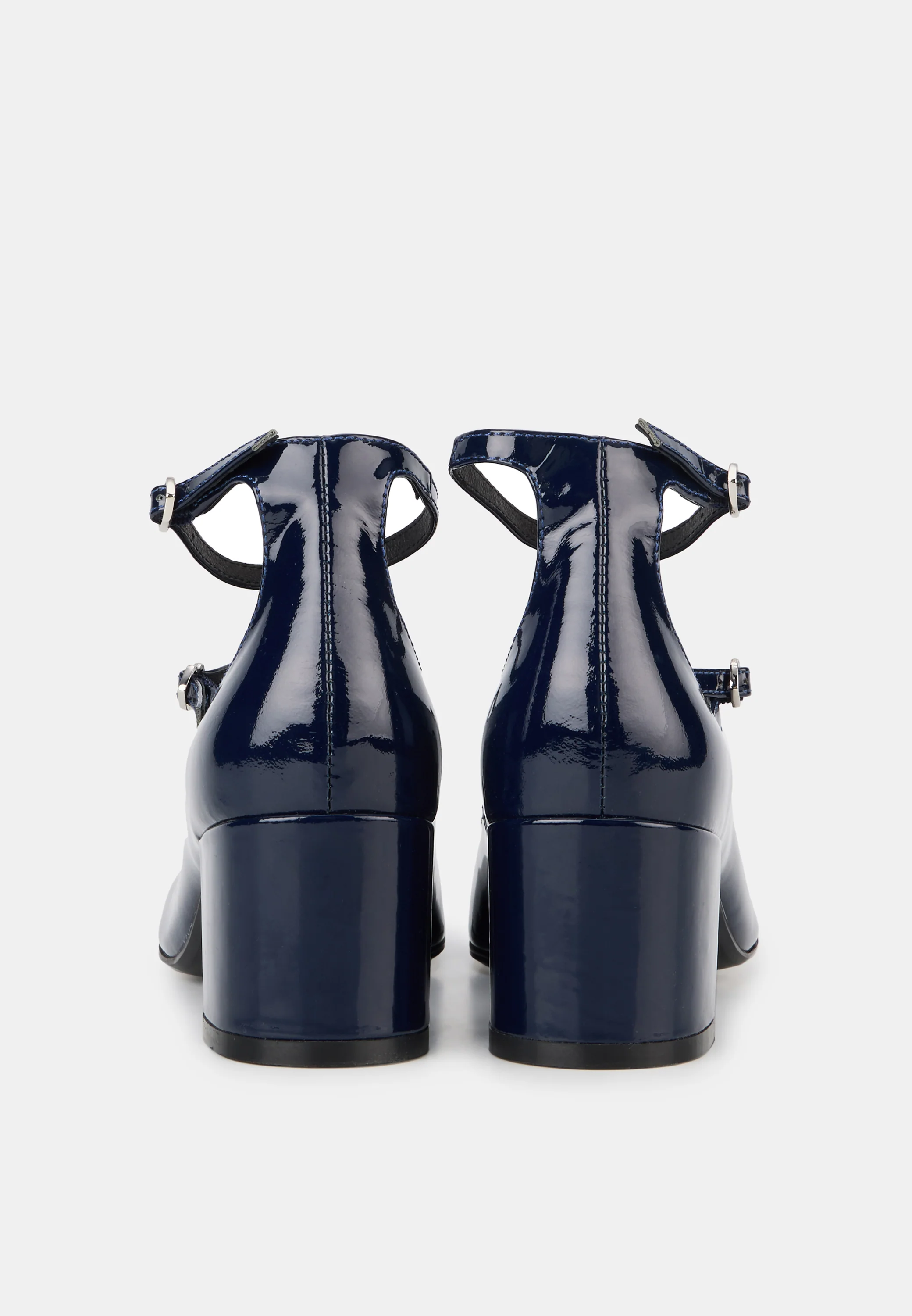 Babies à talons - Cuir bleu navy - Sofia - Image 6