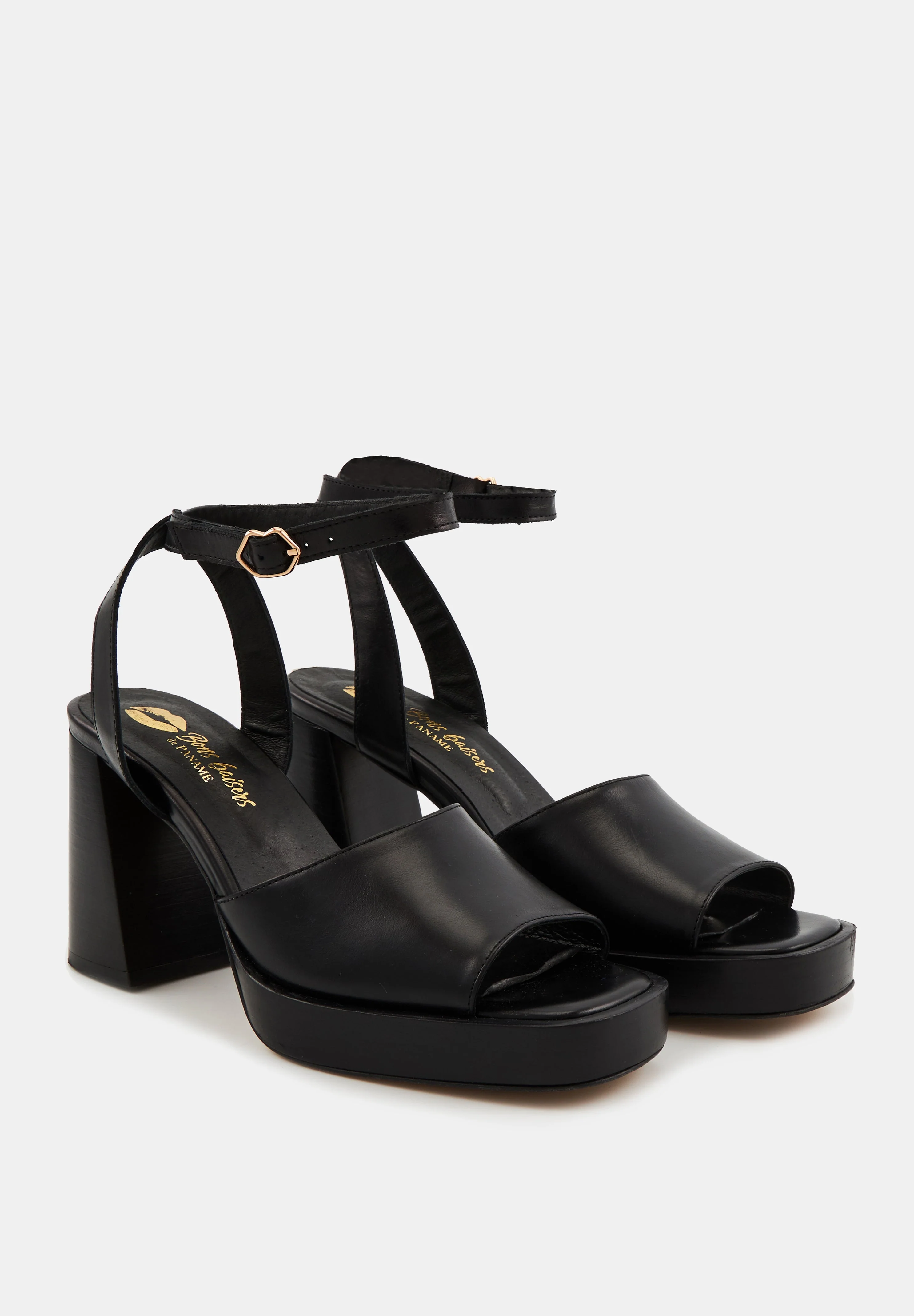 Aimée-Cuir Brillant Noir - Image 5