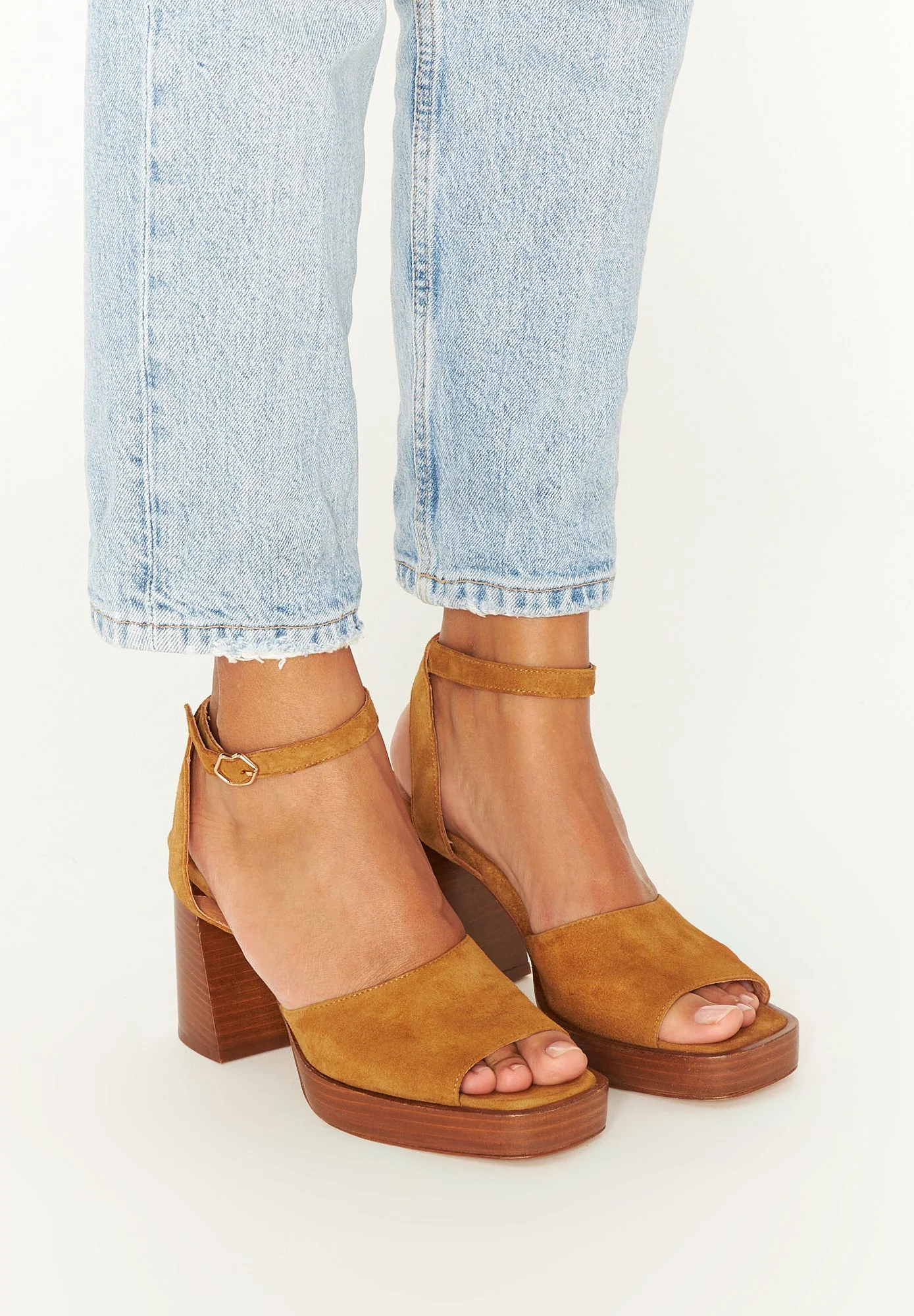 Aimée-Cuir Suede Camel - Image 6