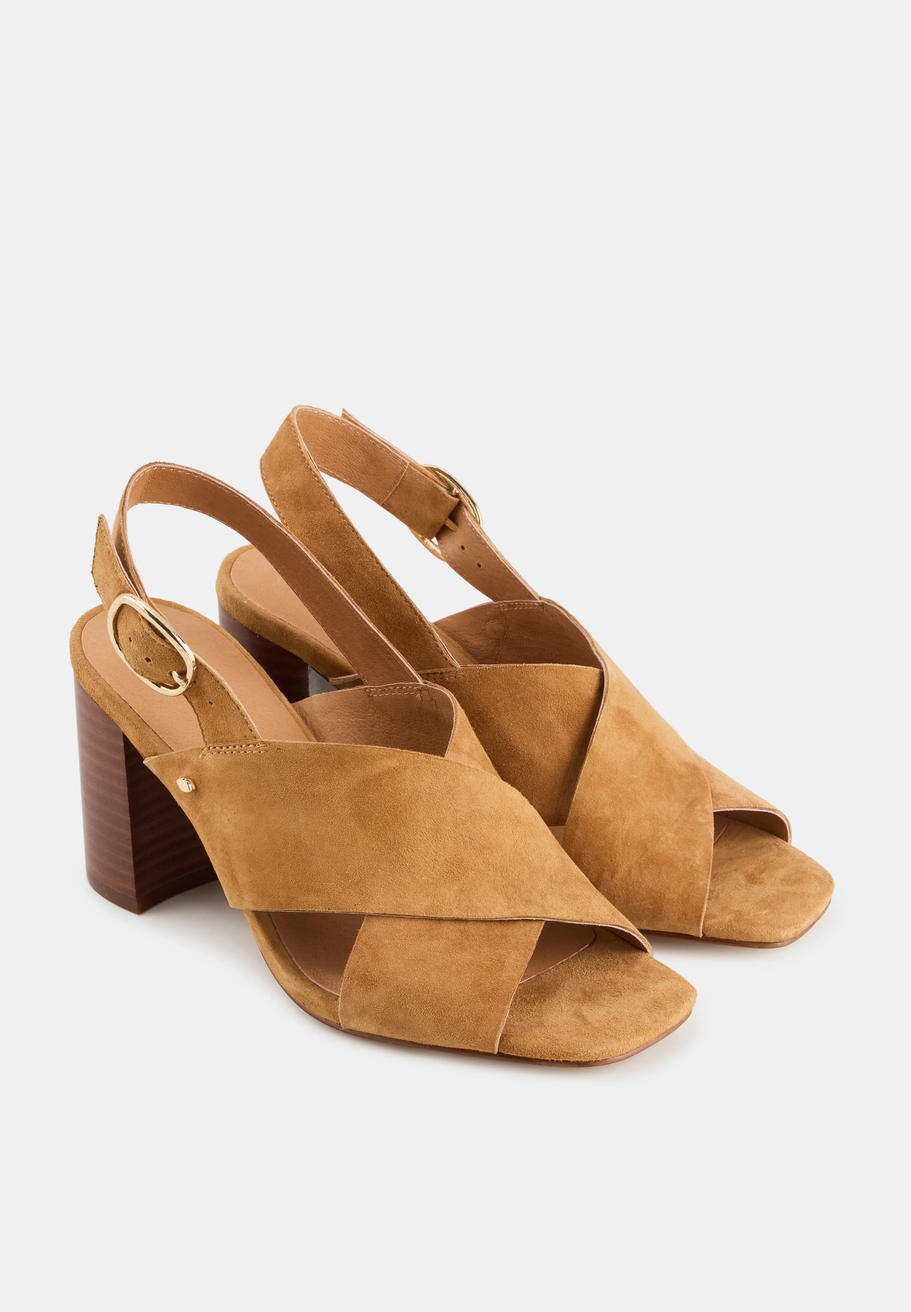 Claudia-Cuir Suede Camel - Image 6