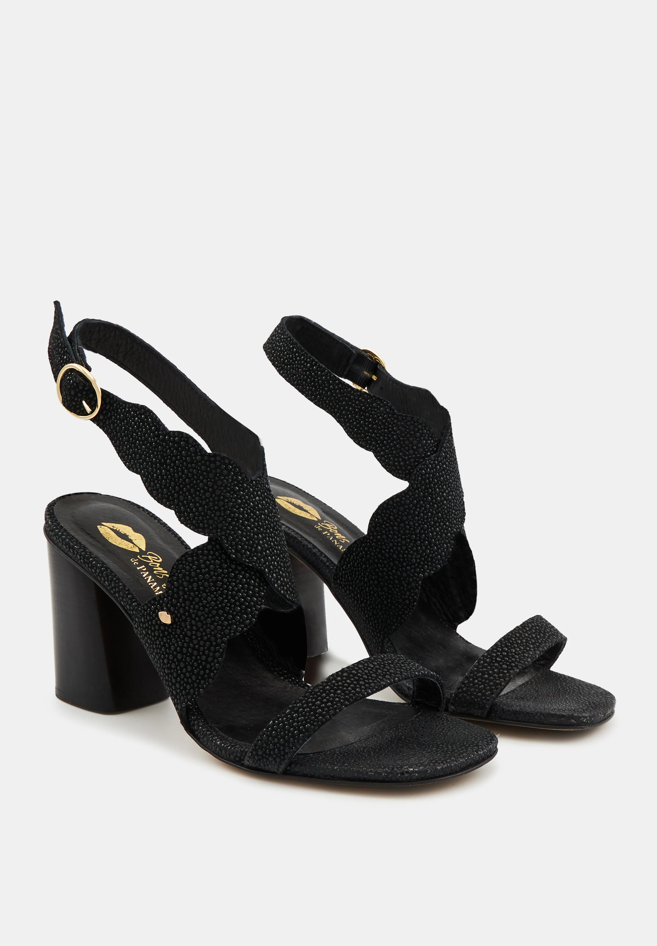 Octavie-Cuir Perlé Noir - Image 3