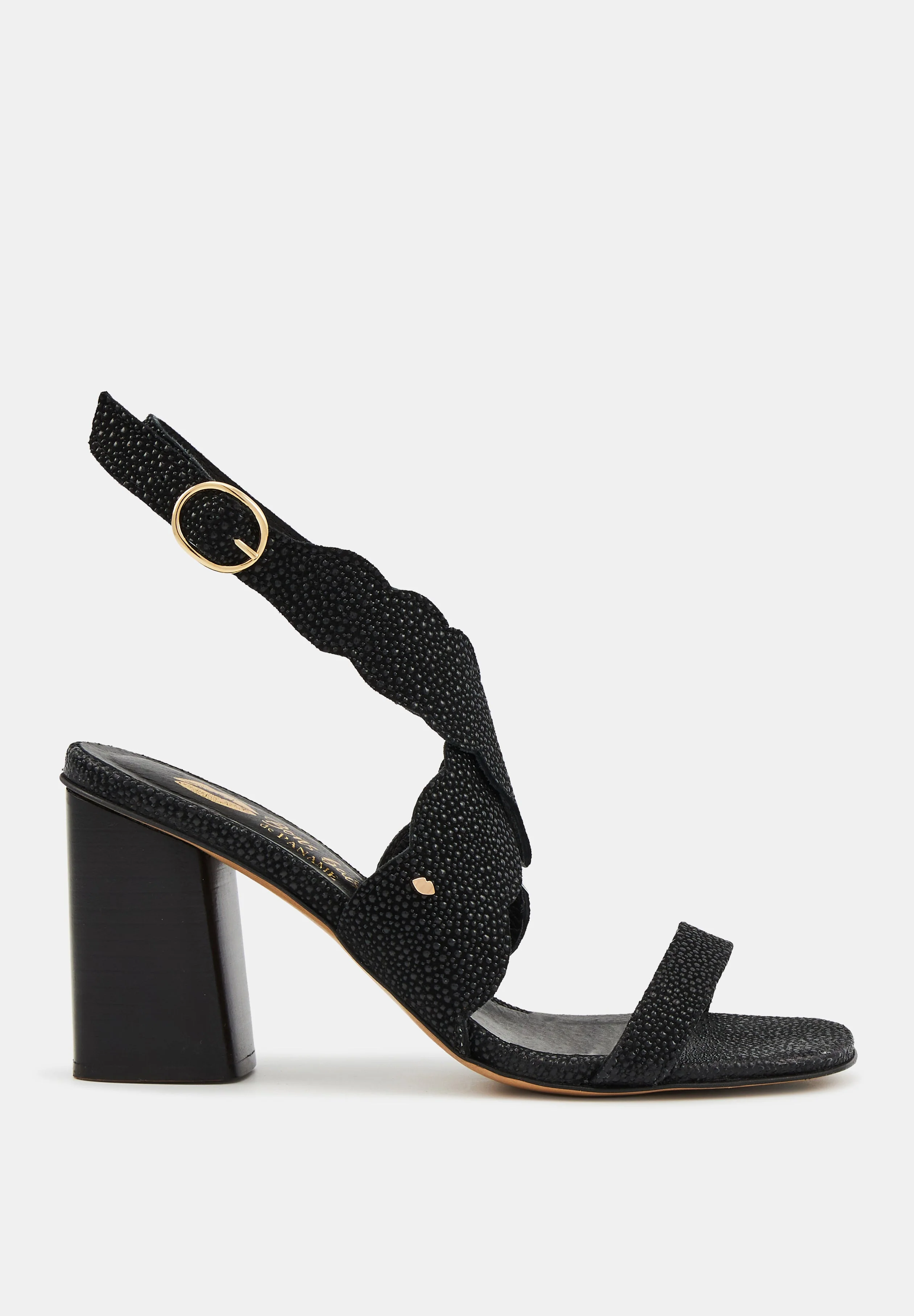 Octavie-Cuir Perlé Noir - Image 5