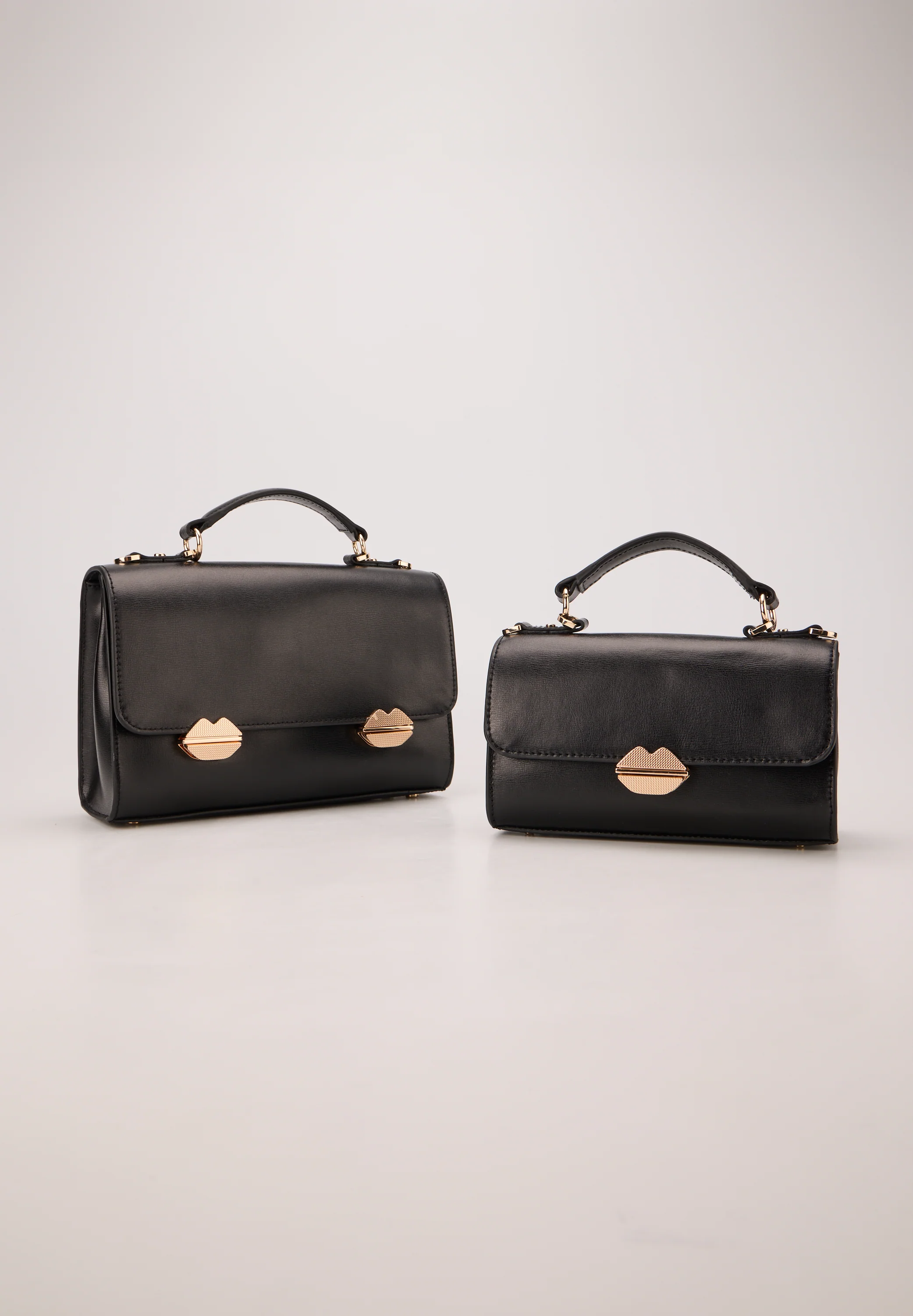 Small Satchel-Sealed With A Kiss Noir - Image 5