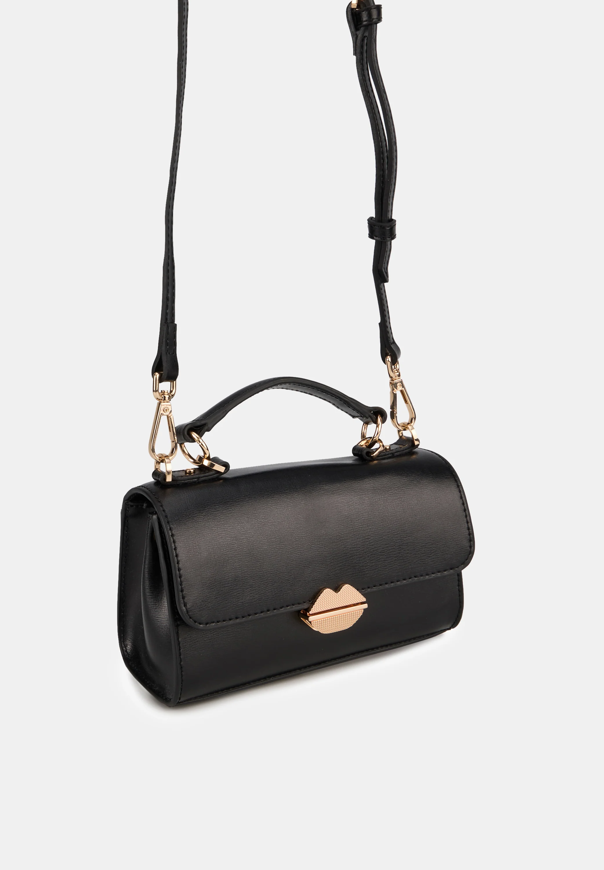 Small Satchel-Sealed With A Kiss Noir - Image 9