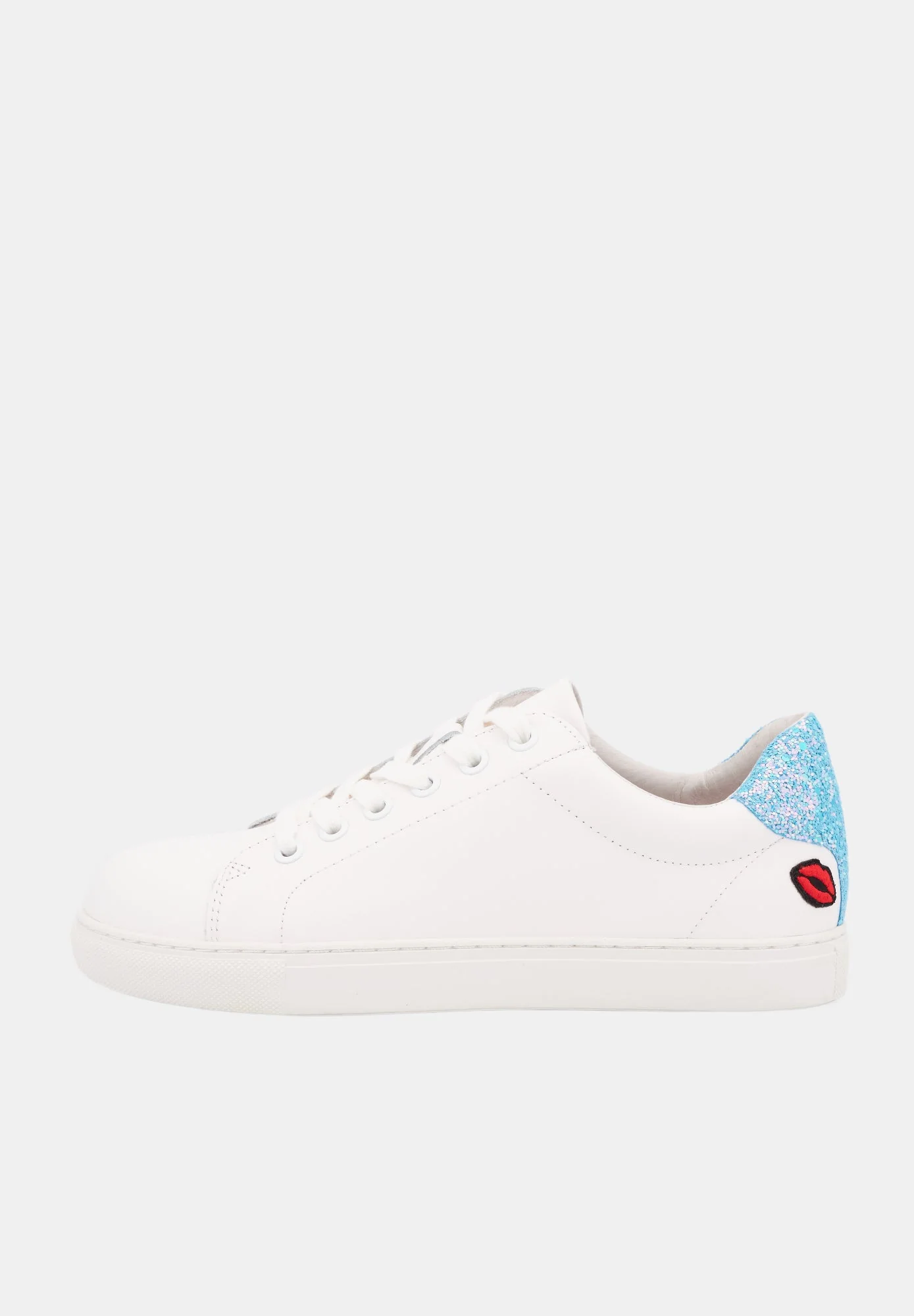 Baskets en cuir-Simone Glitter-Ciel - Image 5