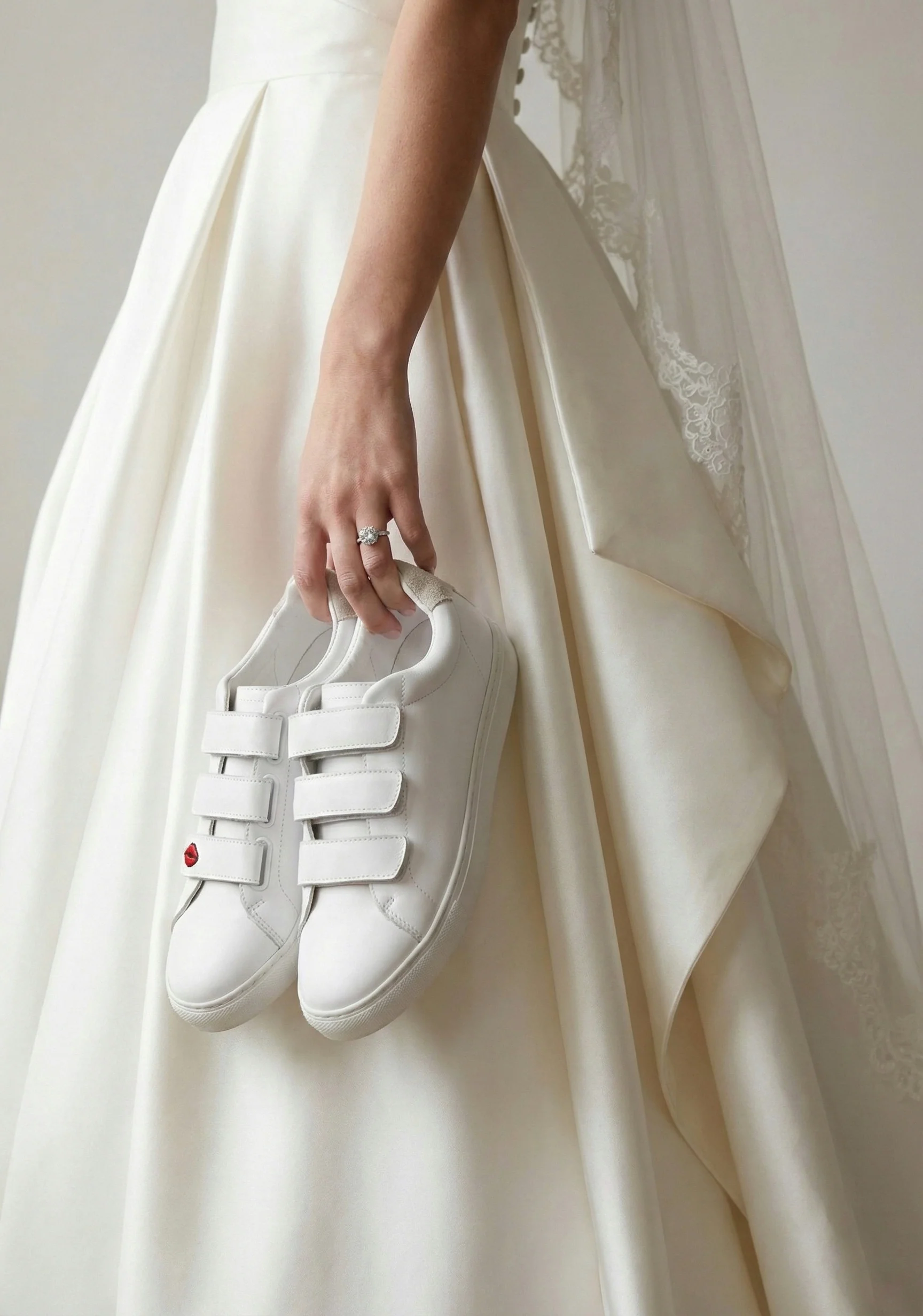 Baskets en cuir-Edith Legende-Blanc - Image 4