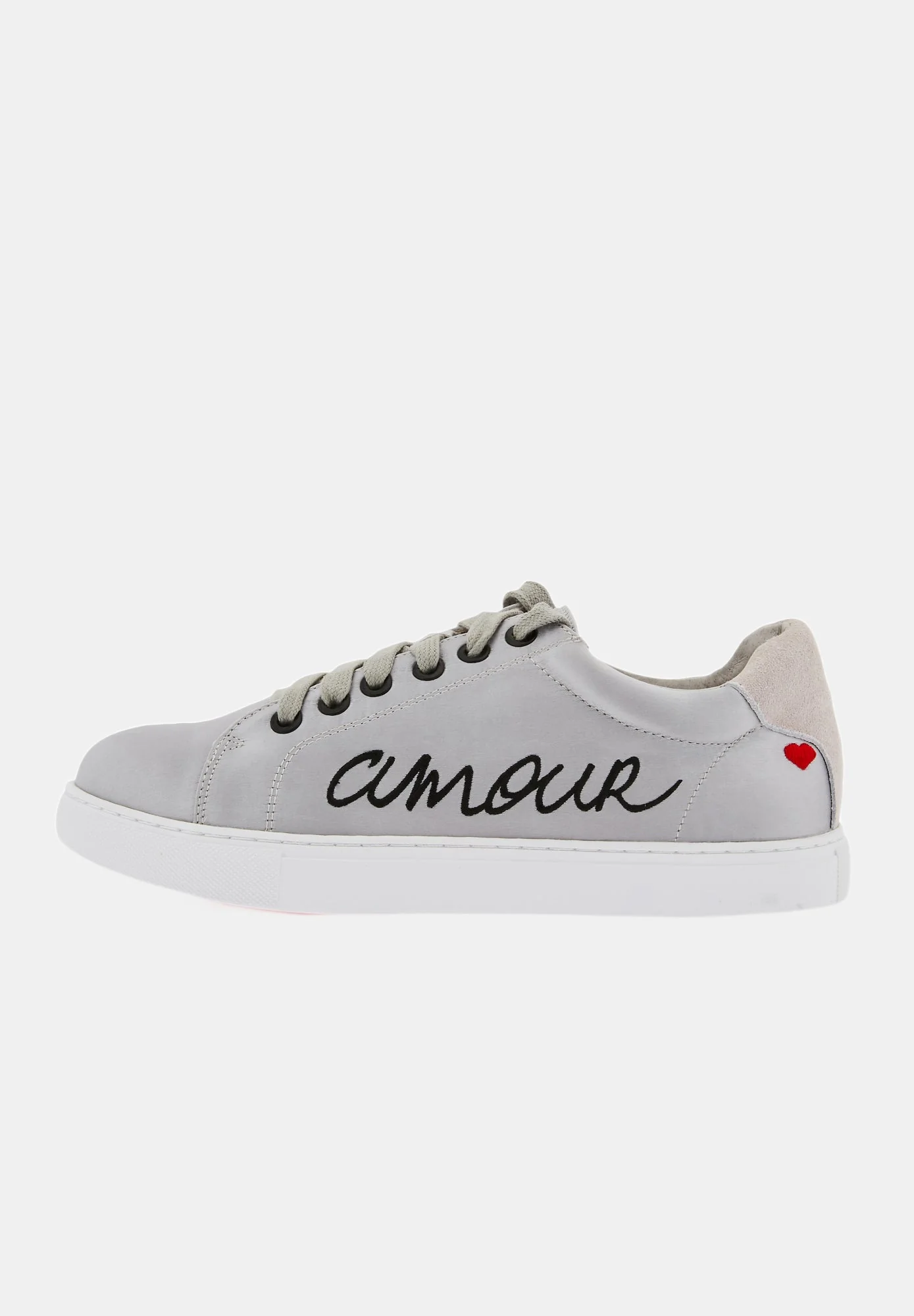 Baskets en satin-Simone Satin Amour-Gris - Image 5